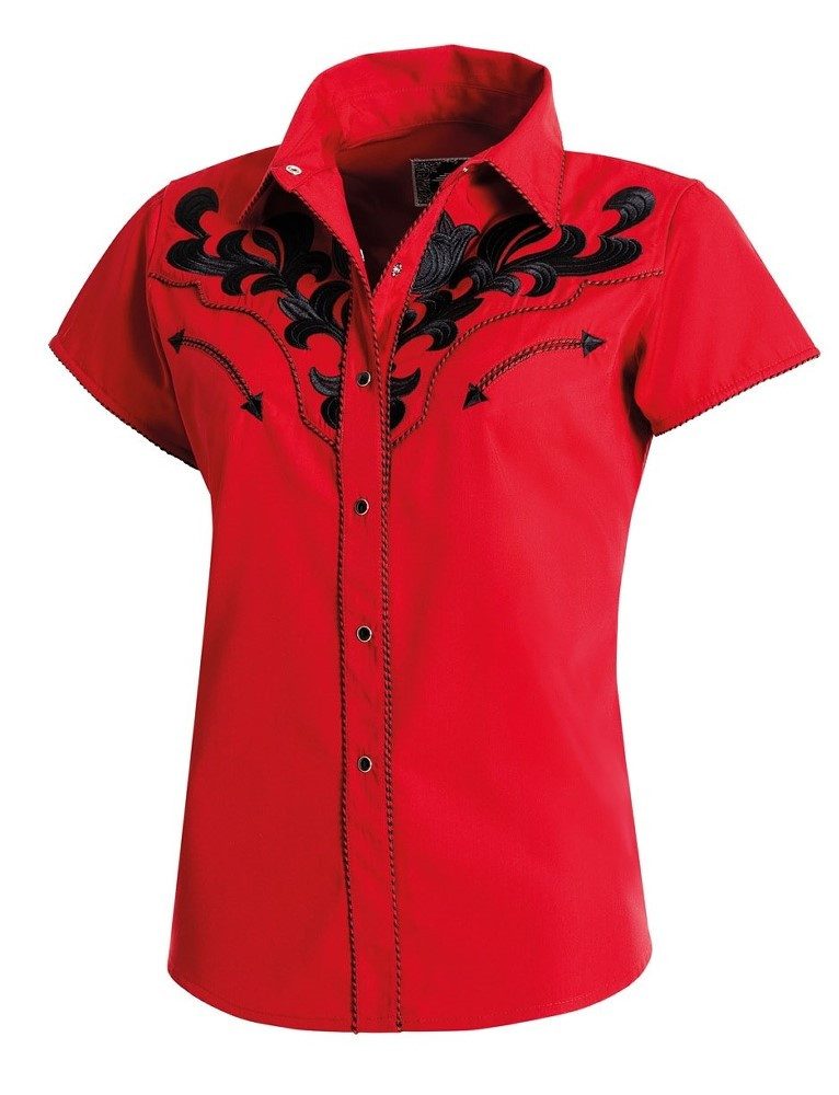 Stars & Stripes Kurzarmbluse Westernbluse Ella günstig online kaufen