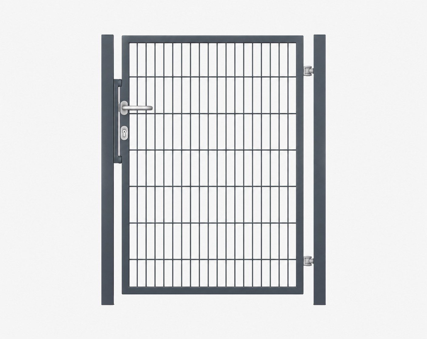 Gartentor 150 x 80 cm Doppelstabmatten Gartentor 8/6/8 – Vollrahmen Einzeltor