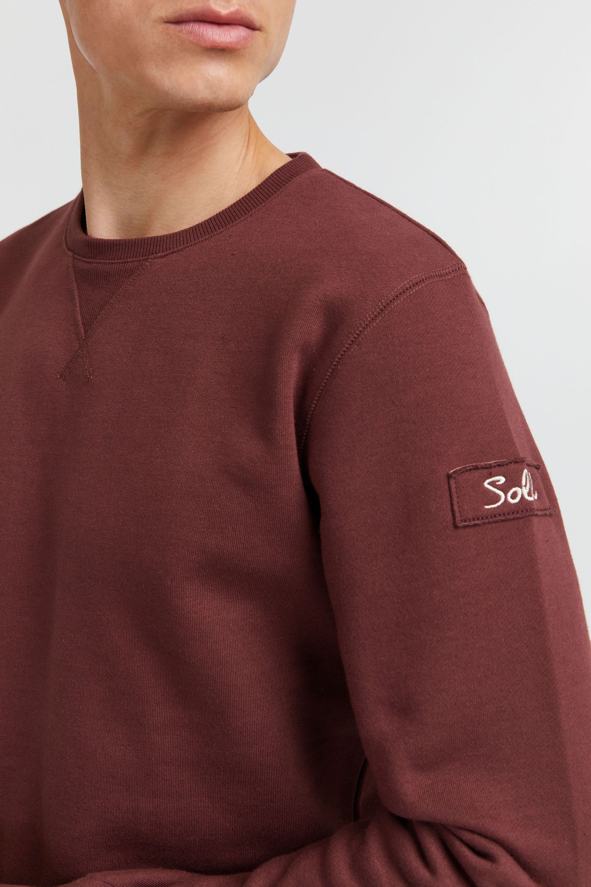 (790985) O-Neck SDTrip Sweatshirt RED !Solid WINE