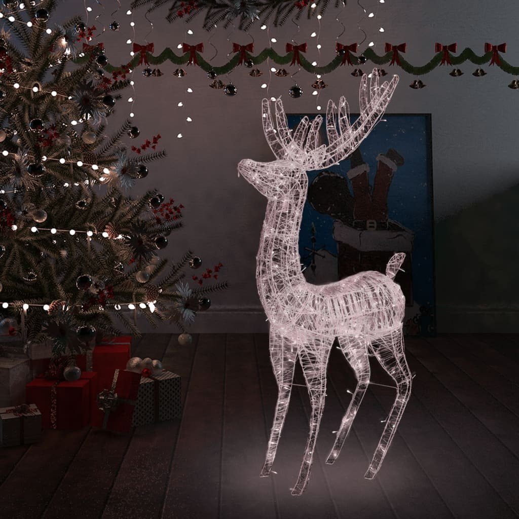Weihnachtsfigur LED Hirsch Dekolicht Beleuchtet, Weihnachtsdeko Deko 180cm DOTMALL Außen Warmweiß