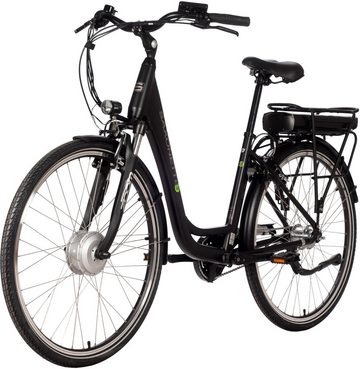 SAXONETTE E-Bike City Plus, 7 Gang, Nabenschaltung, Frontmotor, 468 Wh Akku, (mit Akku-Ladegerät)