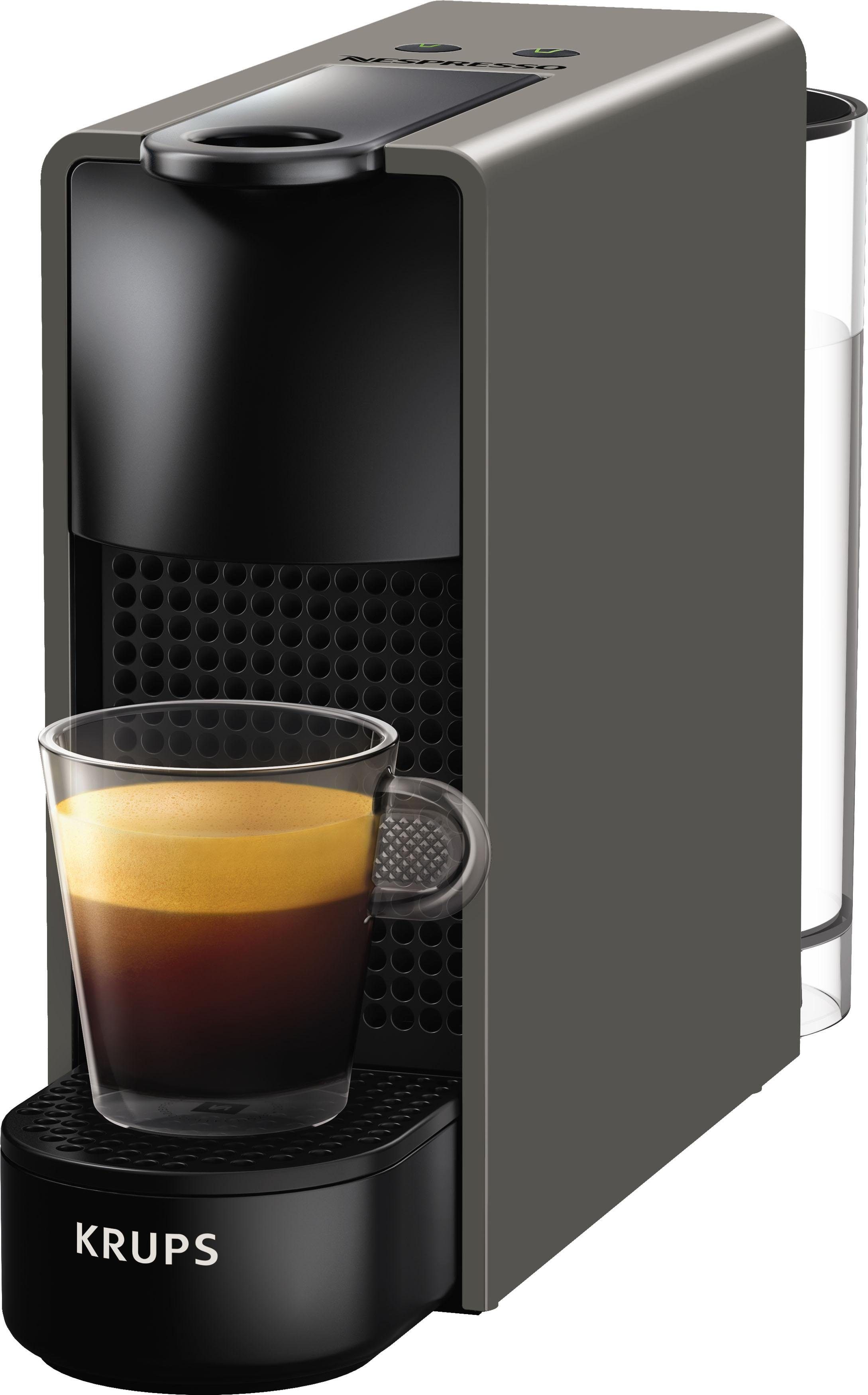 Kapseln Nespresso Essenza Krups, Wassertank: Kapselmaschine L, XN110B Mini von mit Willkommenspaket 0,6 inkl. 14