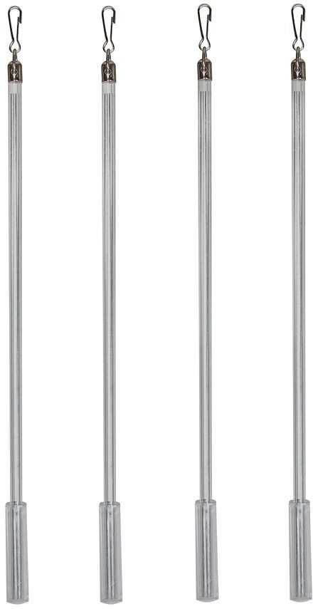 indeko Schleuderstab, Gardinen, Schiebevorhänge, (Set, 4-St), im Fixmaß
