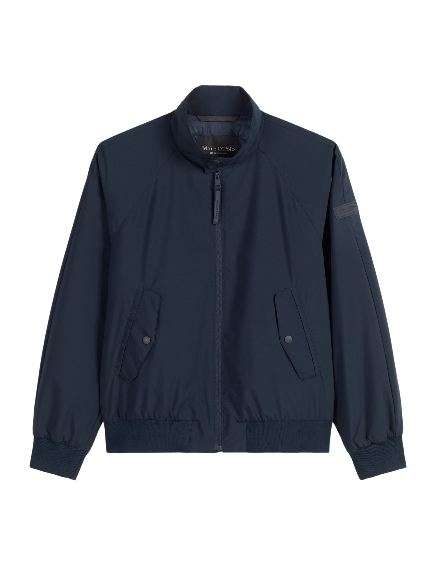 Marc O'Polo Outdoorjacke blau,Casual,Polyester,Unifarben,Stehkragen,Lang,Regular Fit