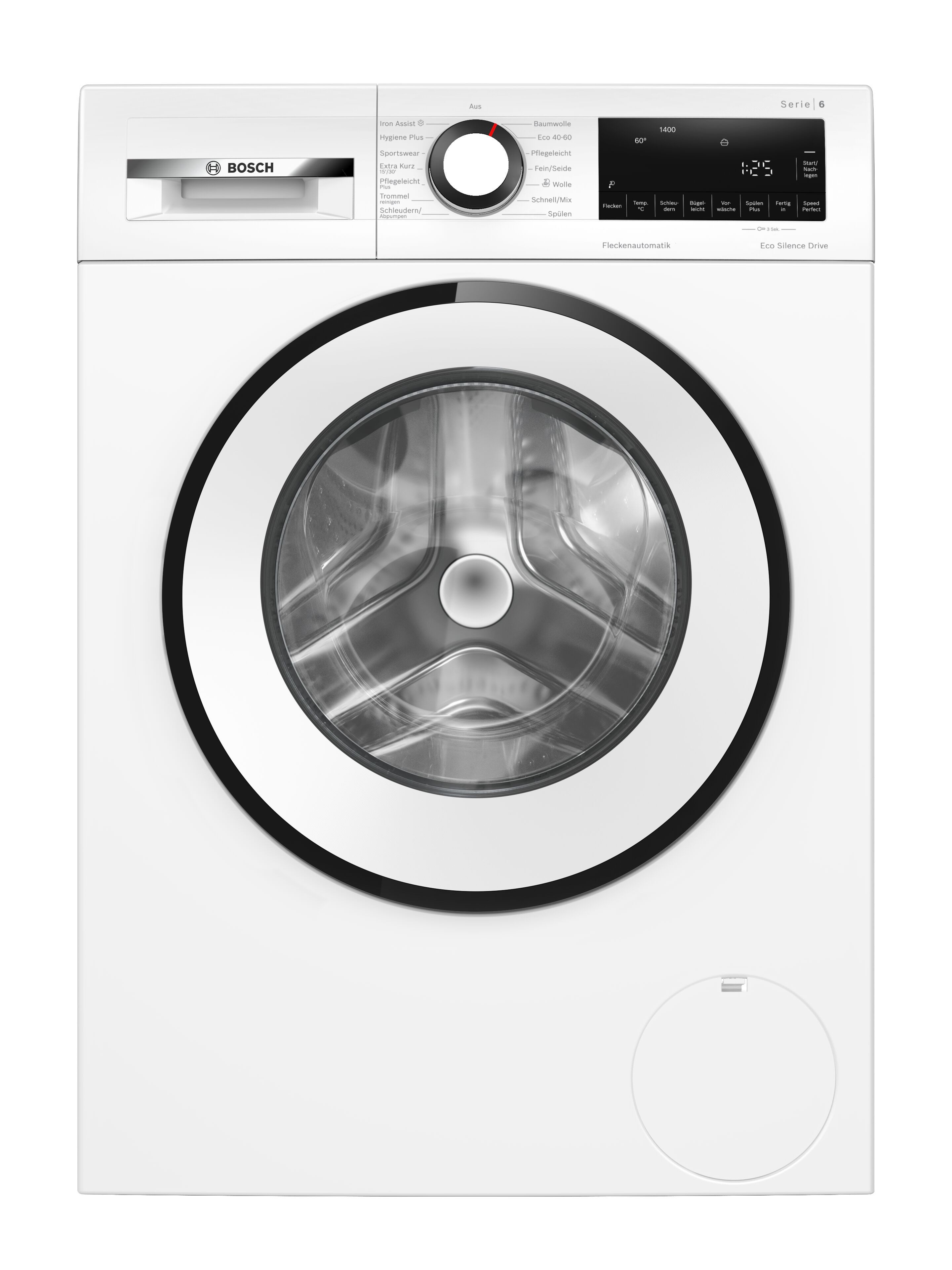 BOSCH Waschmaschine Serie 6 WGG244ZV0, 9 kg, 1400 U/min, Knitter-Programm Iron Assist, Speed Perfect, Nachlegefunktion