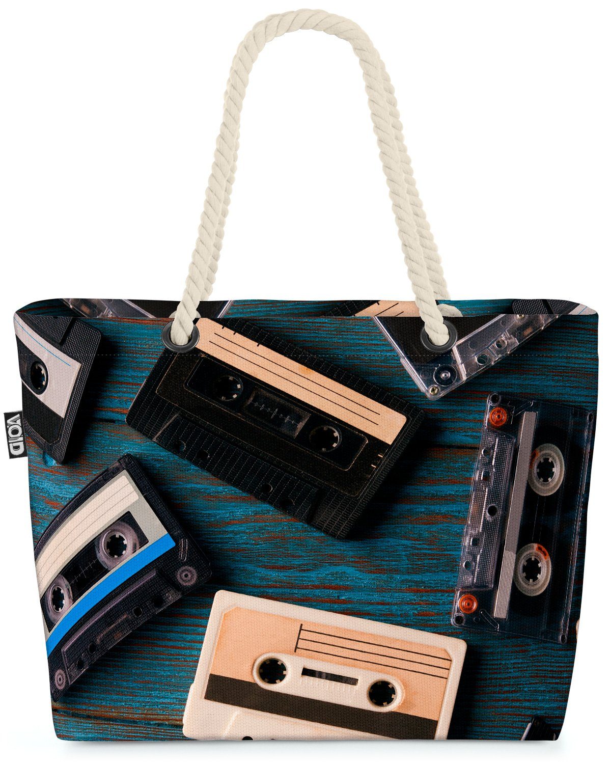[Kann garantiert werden] VOID Strandtasche (1-tlg), Retro Kassettenplayer Kassetten Musik Musik Tape Ka Kassetten Vintage
