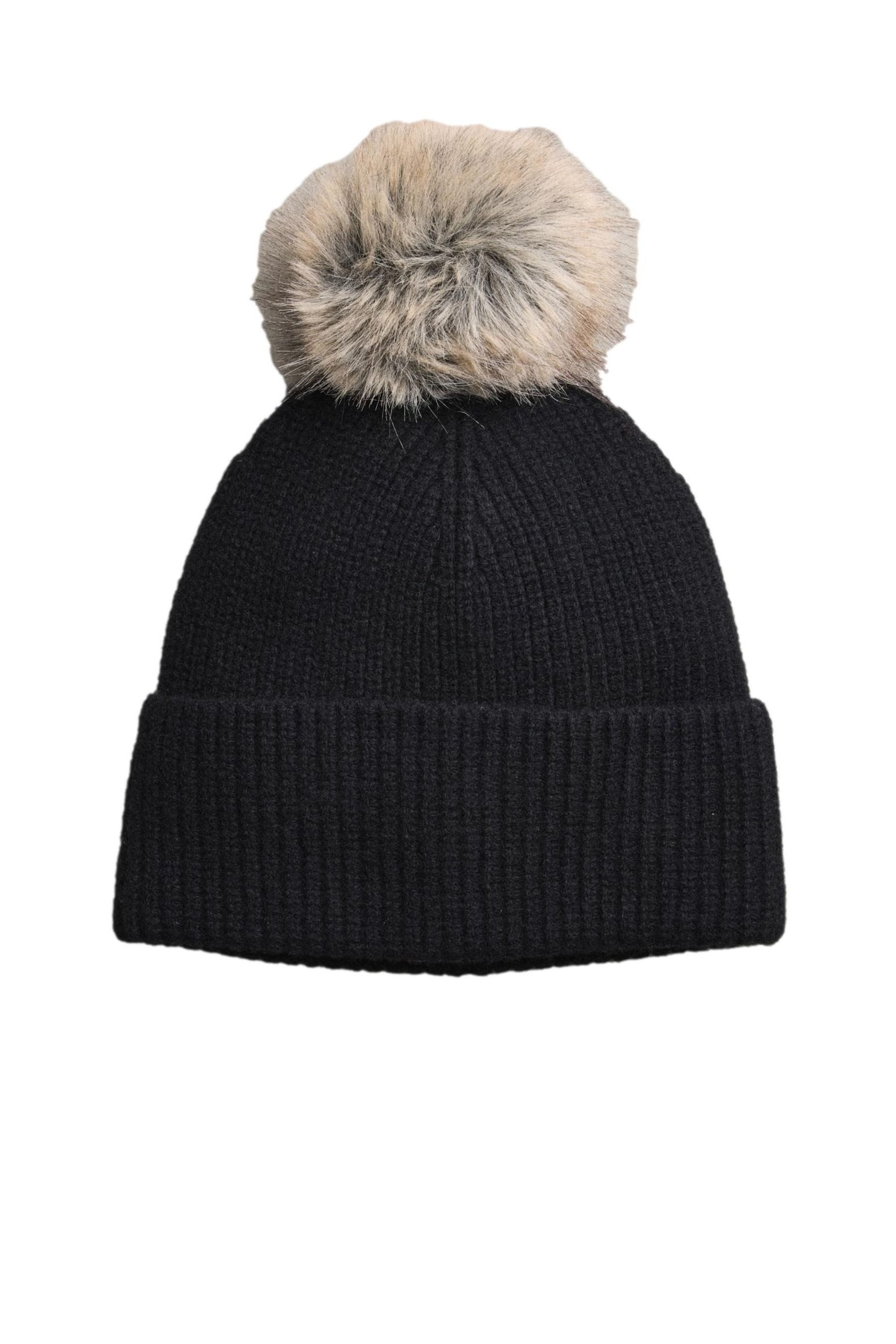 Next Strickmütze N. Premium Pudelmütze aus Kaschmir (1-St)