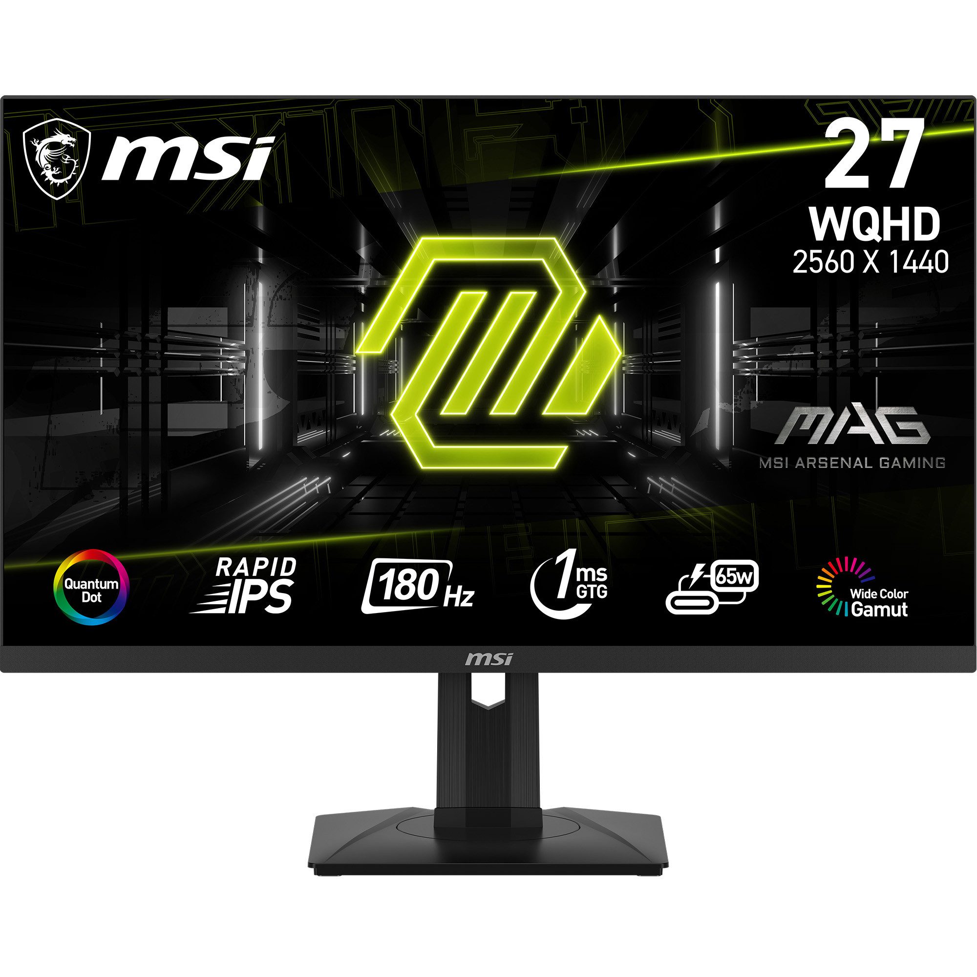 MSI MAG 274QRF QD Gaming-Monitor (69 cm/27 ", 2560 x 1440 px, WQHD, 1 ms Reaktionszeit, 180 Hz)