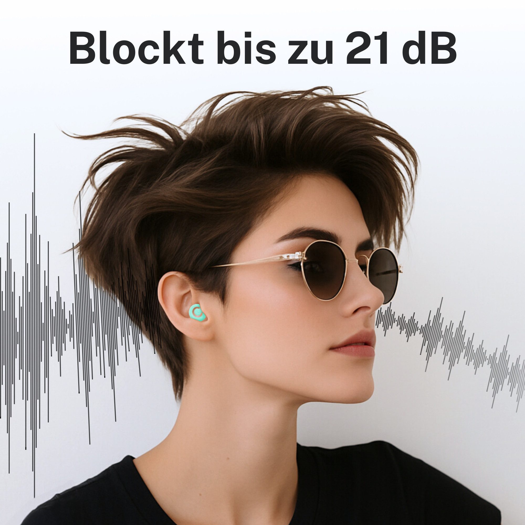 CUXCES Gehörschutzstöpsel Noise Cancelling Ohrstöpsel - 4 Größen - Schlafen, Konzerte & Flugzeug