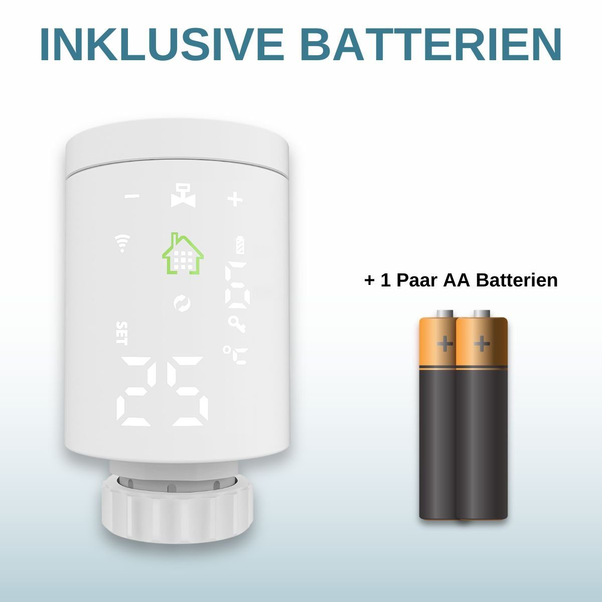 Paket Stück, RAV Home Heizen, (RA Heizkörperthermostat WLAN Smart 6 fontastic RAVL)