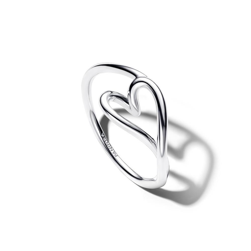 Pandora Fingerring PANDORA Herzring für Damen, 925er Silber, Essence