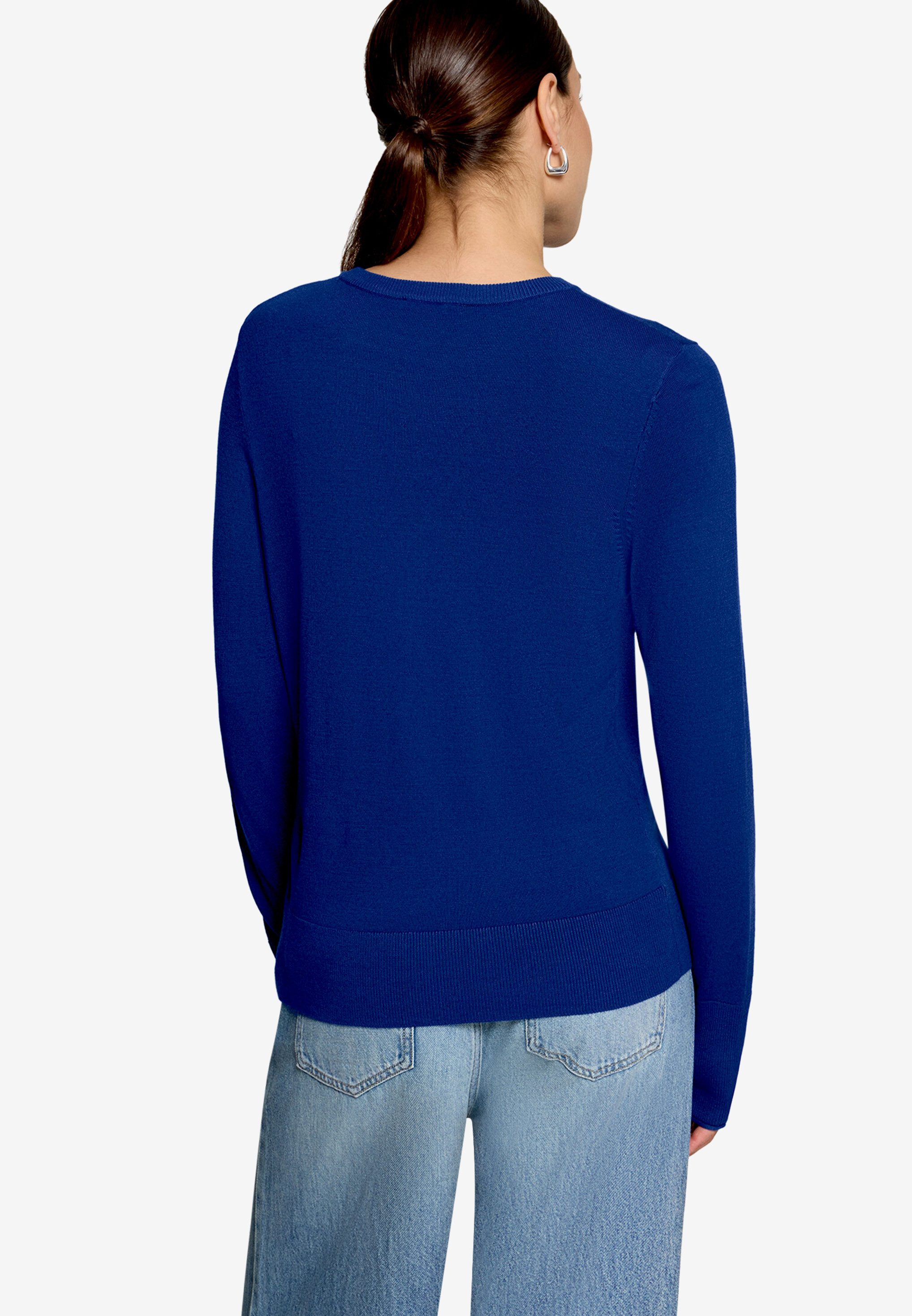 Zero Strickpullover mit Rundhalsausschnitt / Viskose