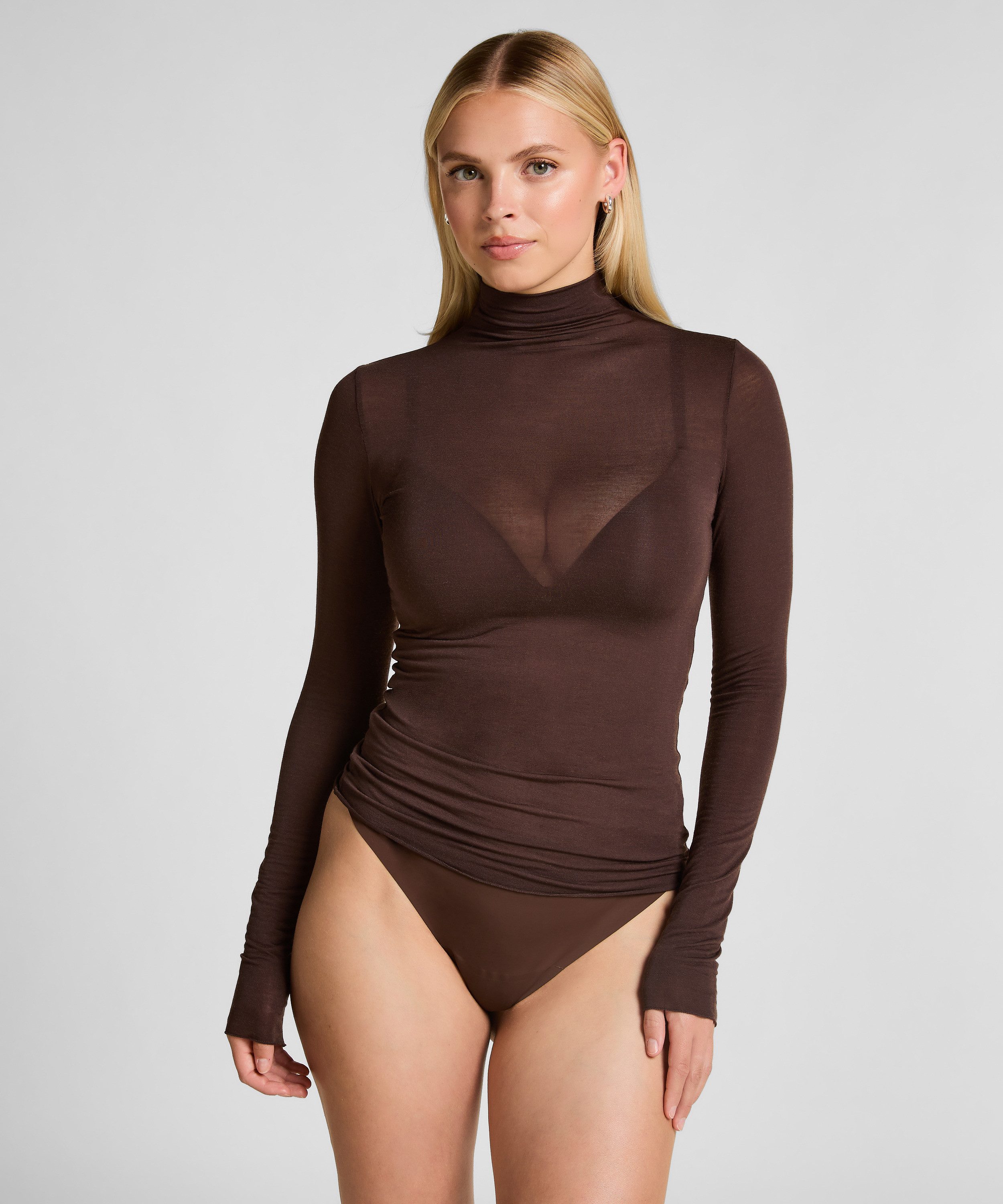 Hunkemöller Pyjama super soft Turtleneck shirt with Cashmere – Bild 3 von 5