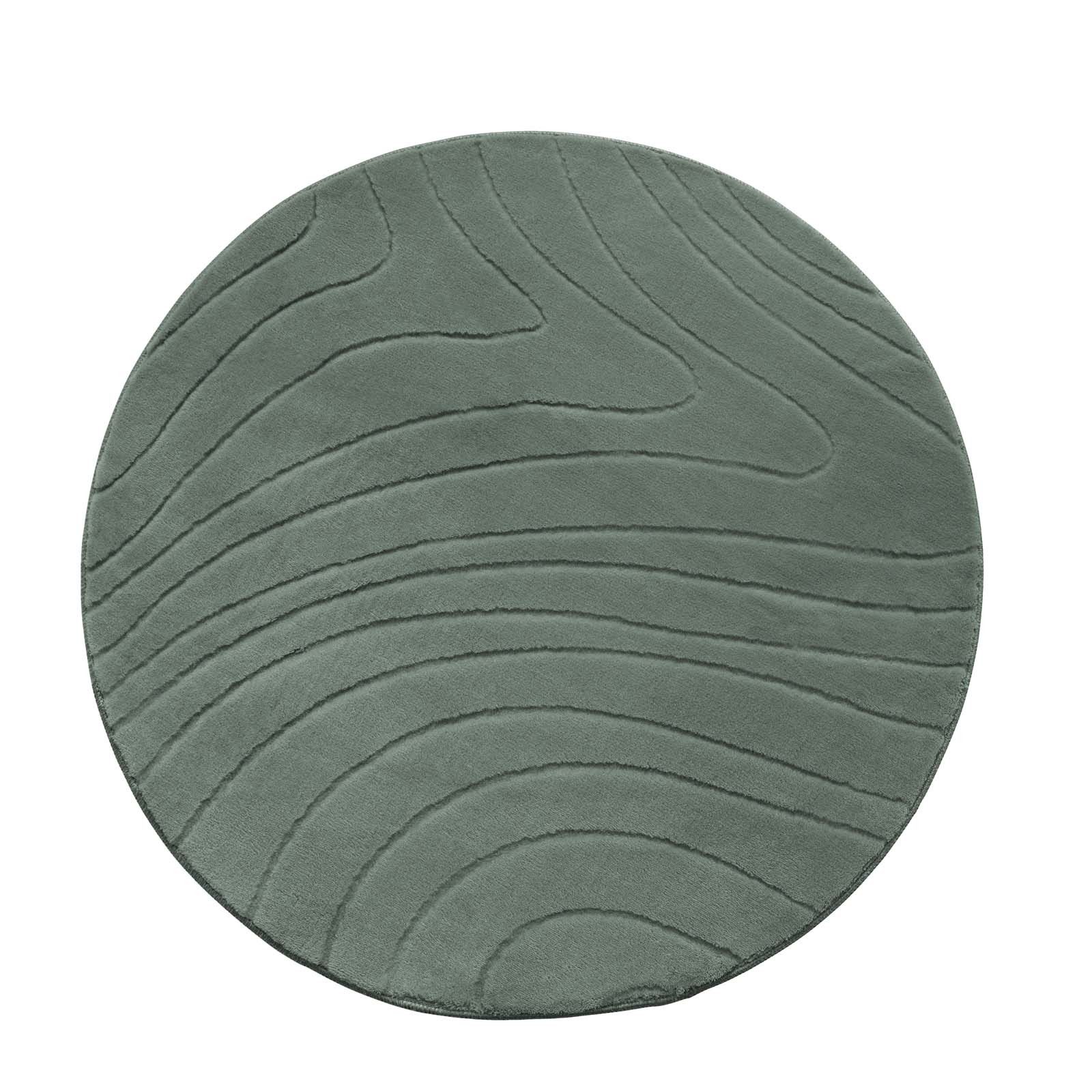 TaraCarpet Teppich TaraCarpet Homestyle 397 Organic, rechteckig, Höhe: 10 mm, Organic hoch-tief weich waschbar grün 50x80