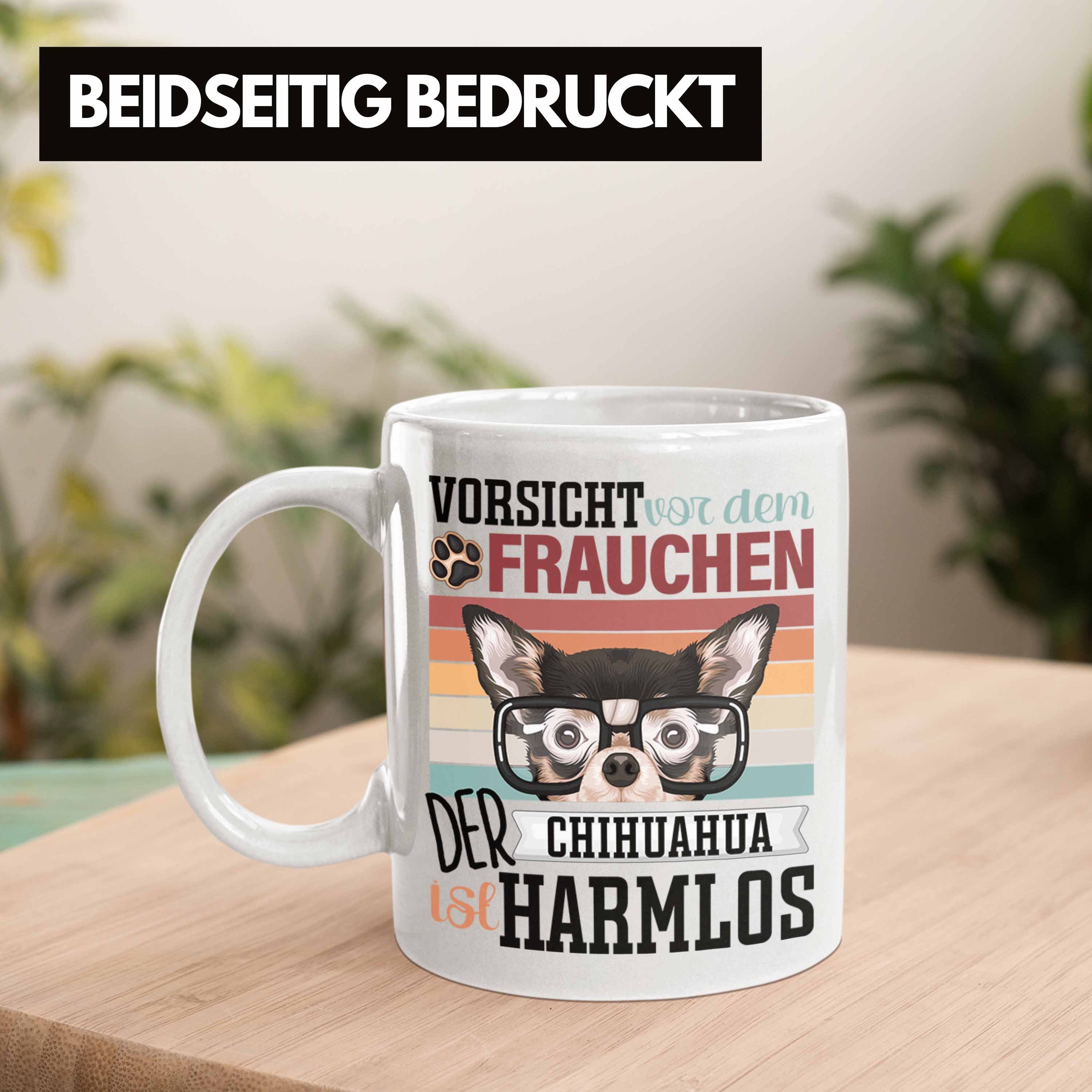 Tasse Tasse Geschenki Lustiger Besitzerin Chihuahua Geschenk Spruch Frauchen Trendation Weiss