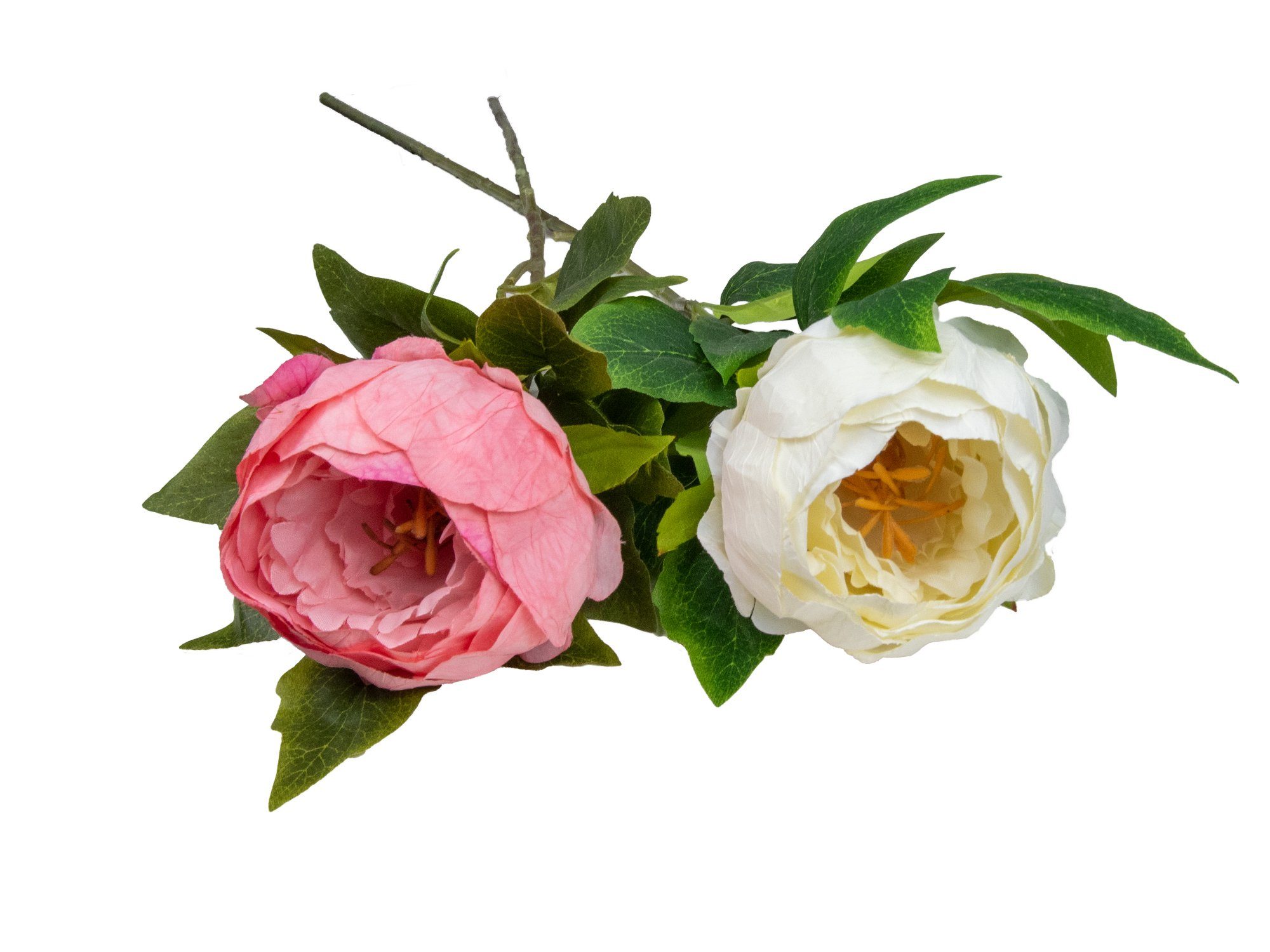 Kunstpflanze Dekorative Kunstblume "Pfingstrose" 2er-Set