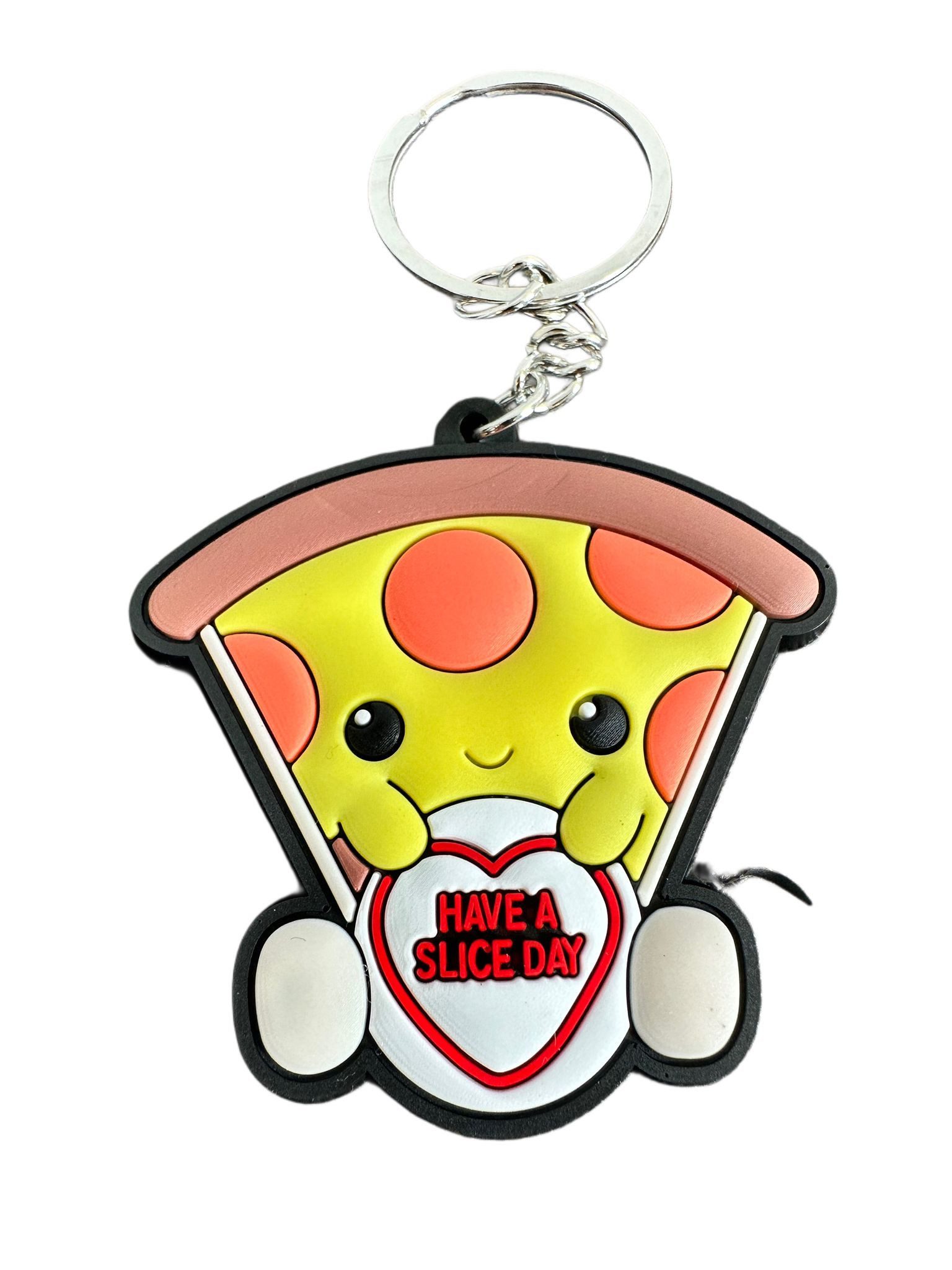 Schlüsselanhänger Schlüsselanhänger Kinder Mini Anhänger keychain Love Hearts Pizza