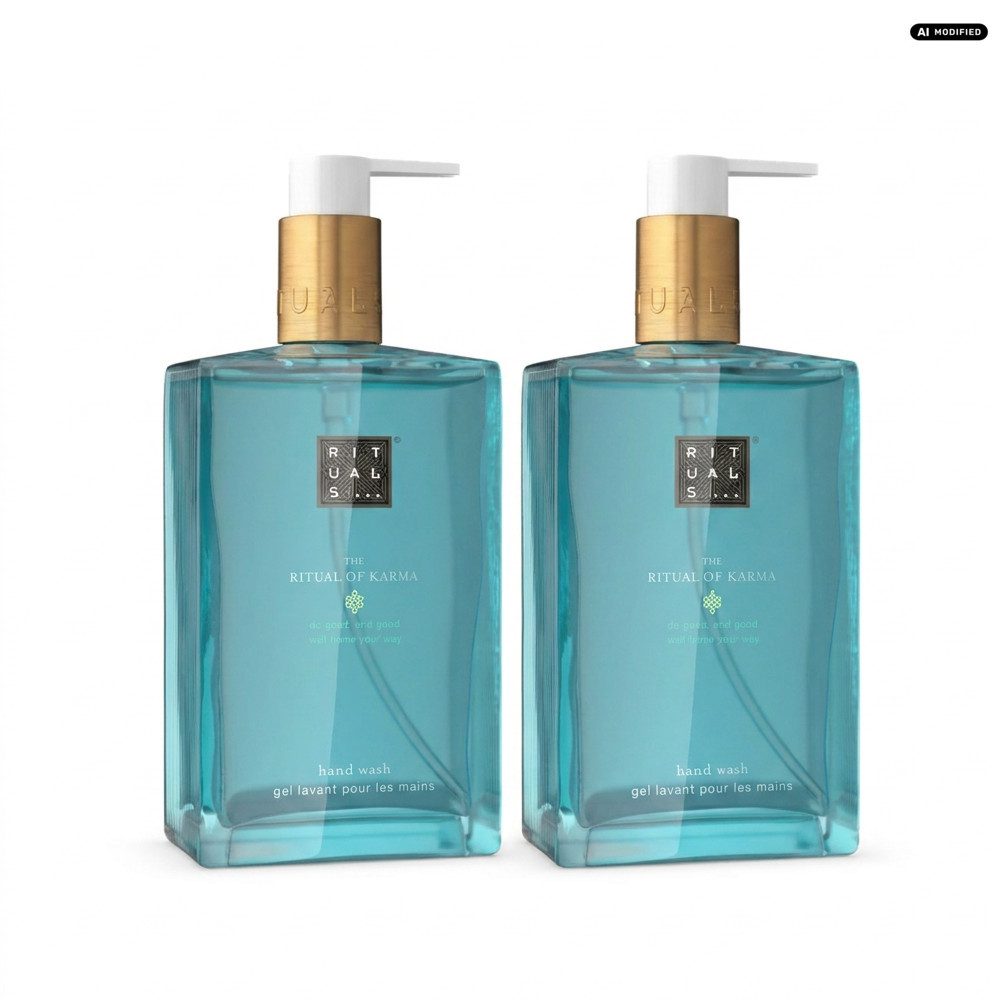 Rituals Flüssigseife Rituals The Ritual Of Karma Hand Wash 2er Set, 1-tlg., Vorteilspack flüssige Handseife im dekorativen 2er Set