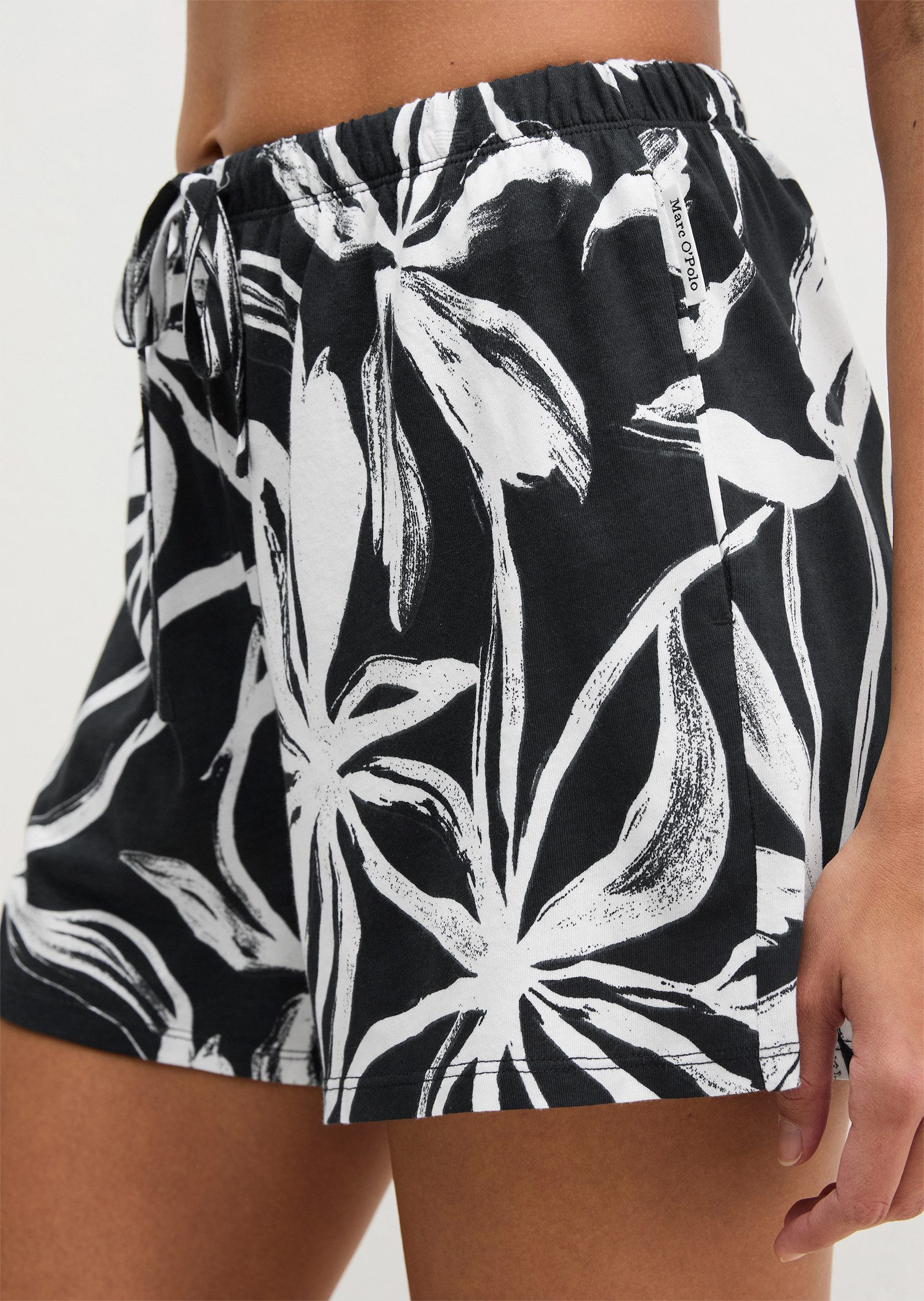 Marc O'Polo Schlafshorts Mix N Match Cotton Modal mit floralem Print, seitlichen Taschen