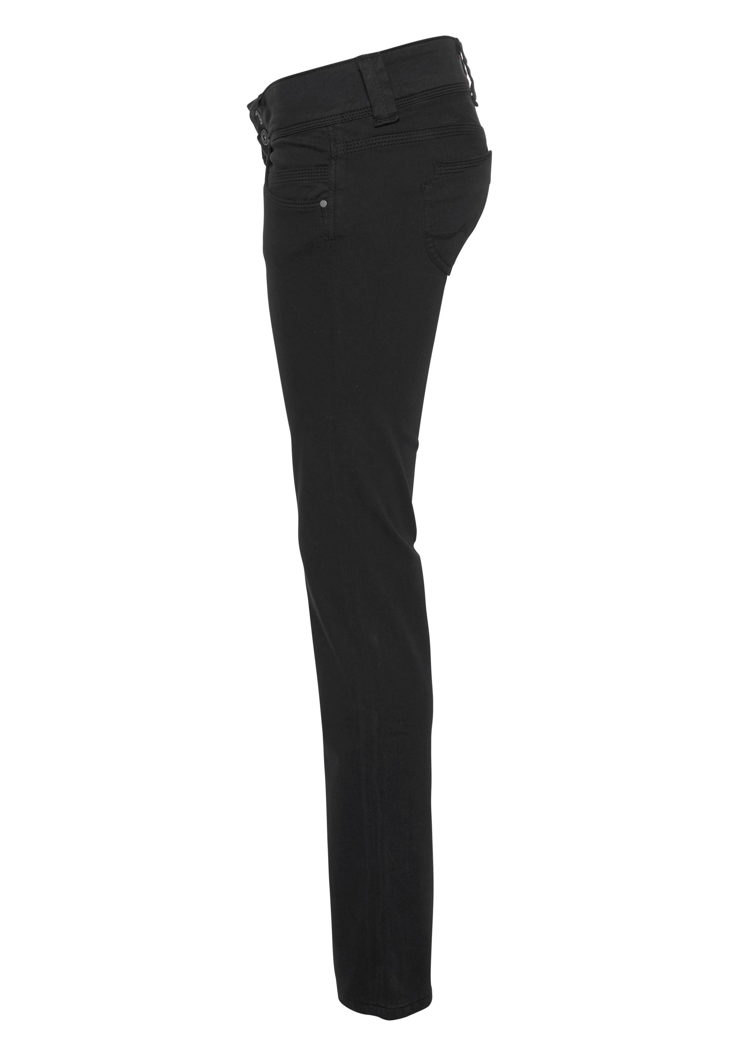 stretch 999 mit sateen Pepe - VENUS black Jeans T41 Badge Regular-fit-Jeans