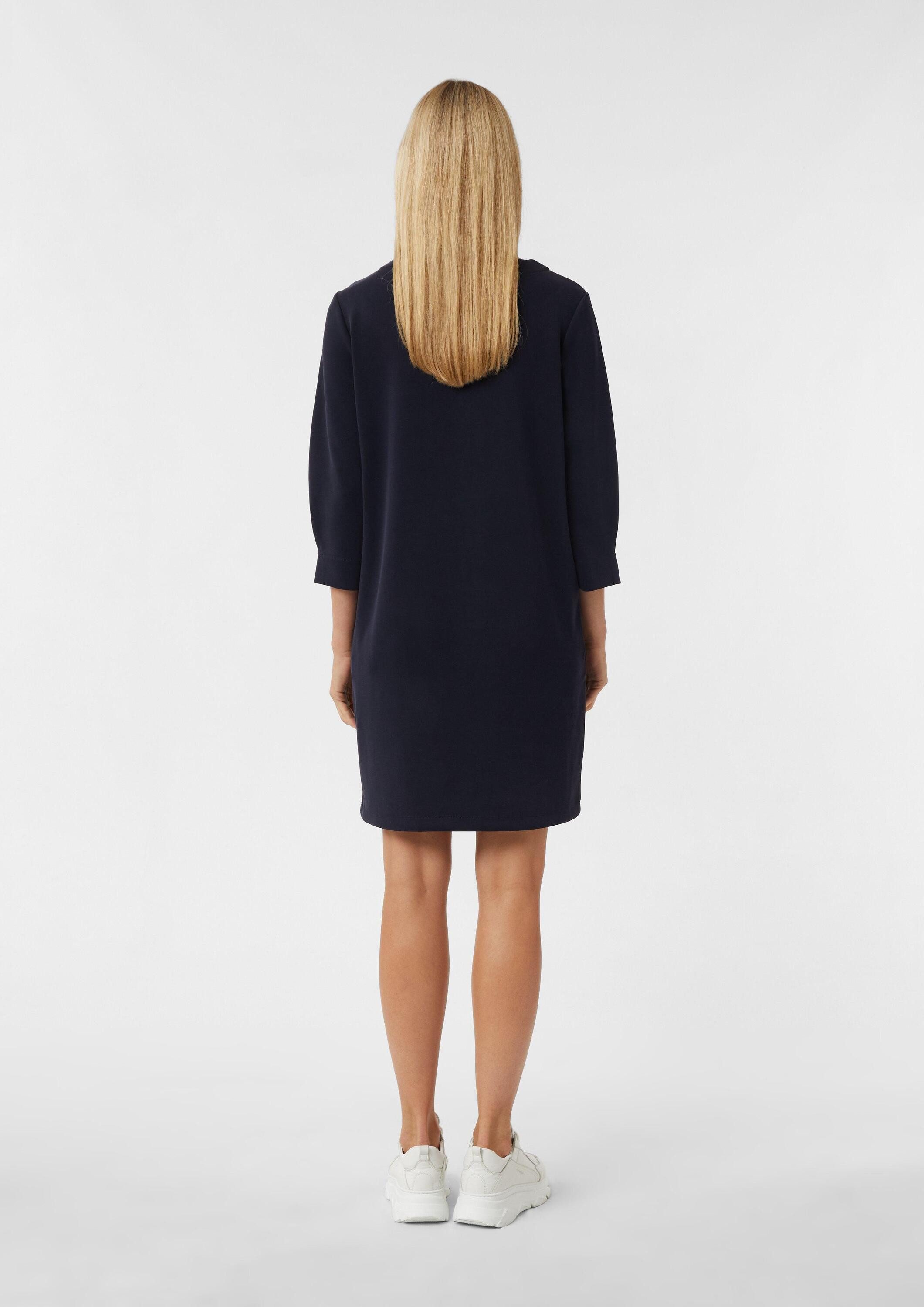 comma Minikleid Kleid Kurzes weiches Sweatkleid mit 3/4-Ärmeln günstig online kaufen