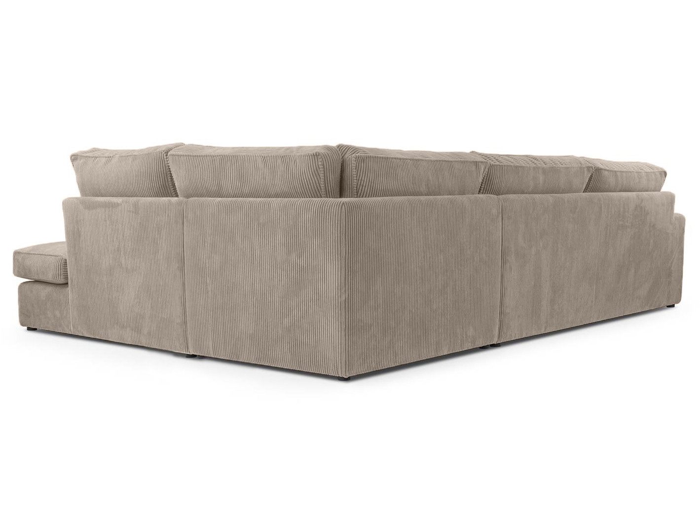 Beautysofa Ecksofa mit dekorativen Kissen PARMA, im modernes Design, klassische Polsterecke inklusive Wellenfedern, Ottomane links oder rechts wählbar – Bild 4 von 5
