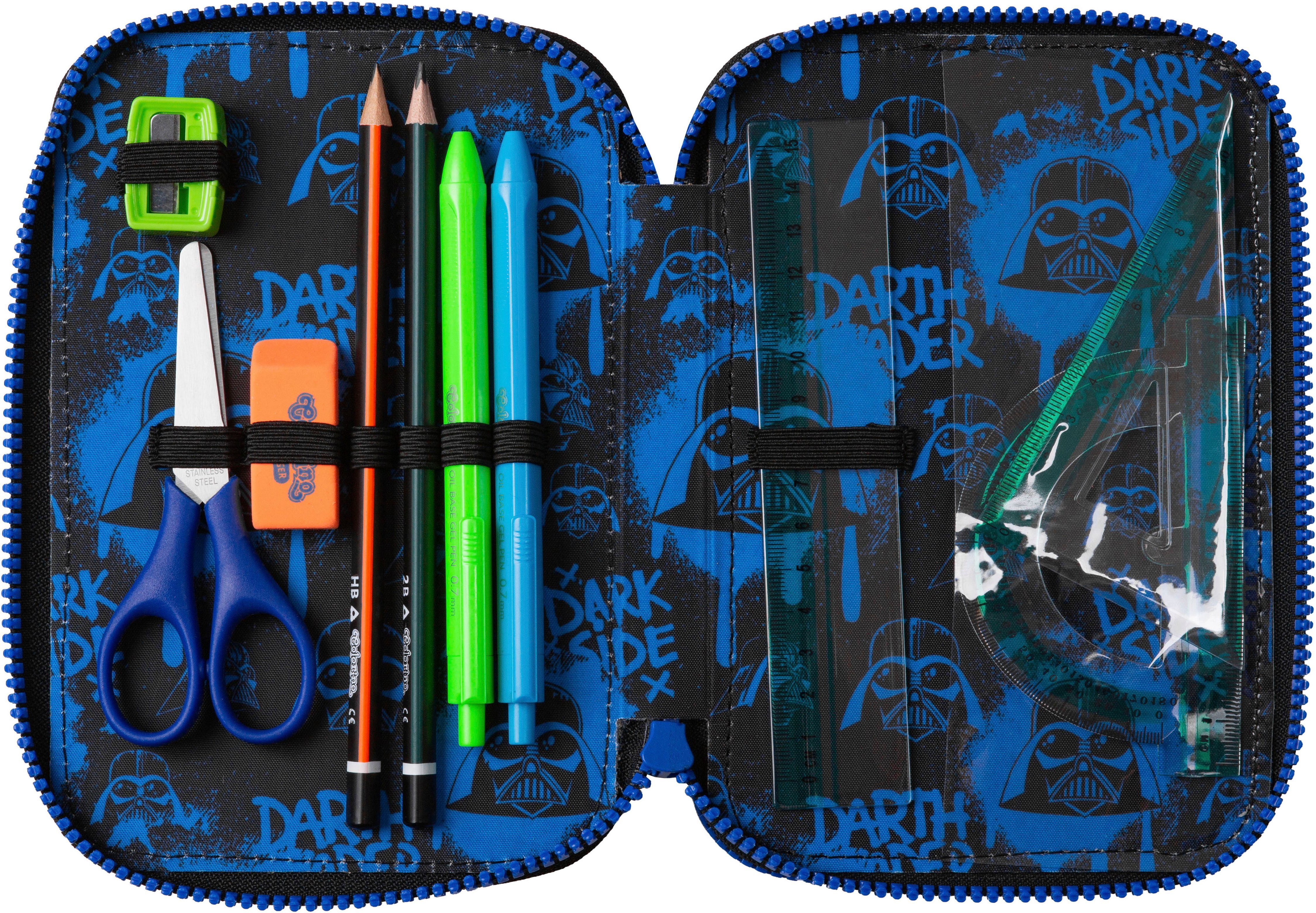 CoolPack Federmäppchen Etui, Star Wars, Darth Vader, befüllt