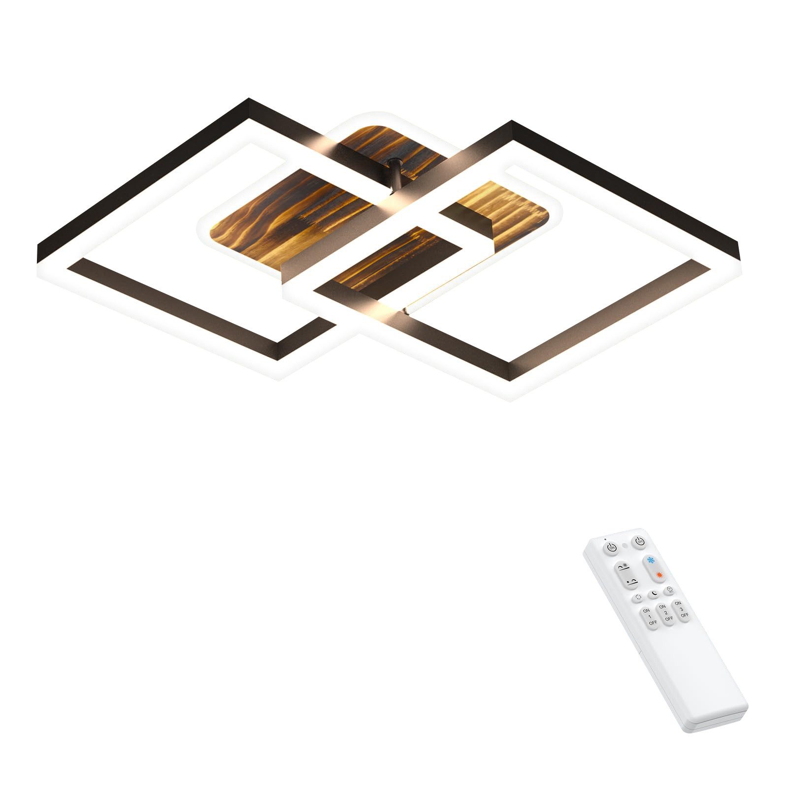 Auralum Deckenleuchte LED Decken-Lampe Dimmbar Wohnzimmer günstig online kaufen