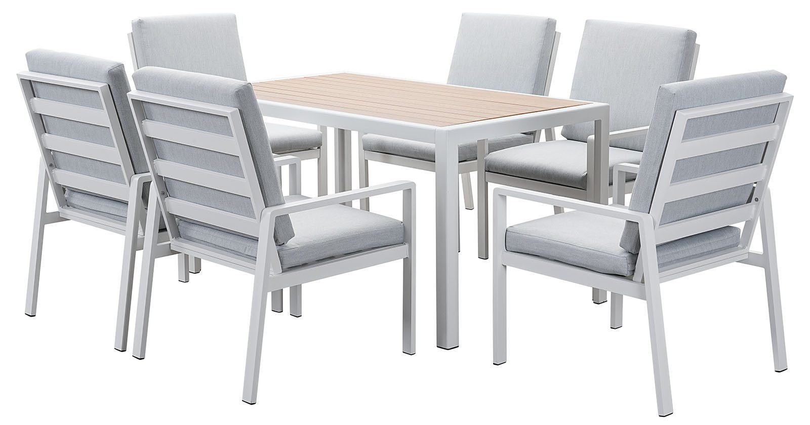 MeXo Gartenlounge-Set Alu Gartenmöbel-Sets, (Aluminium-Gartenlounge, 7-tlg. günstig online kaufen