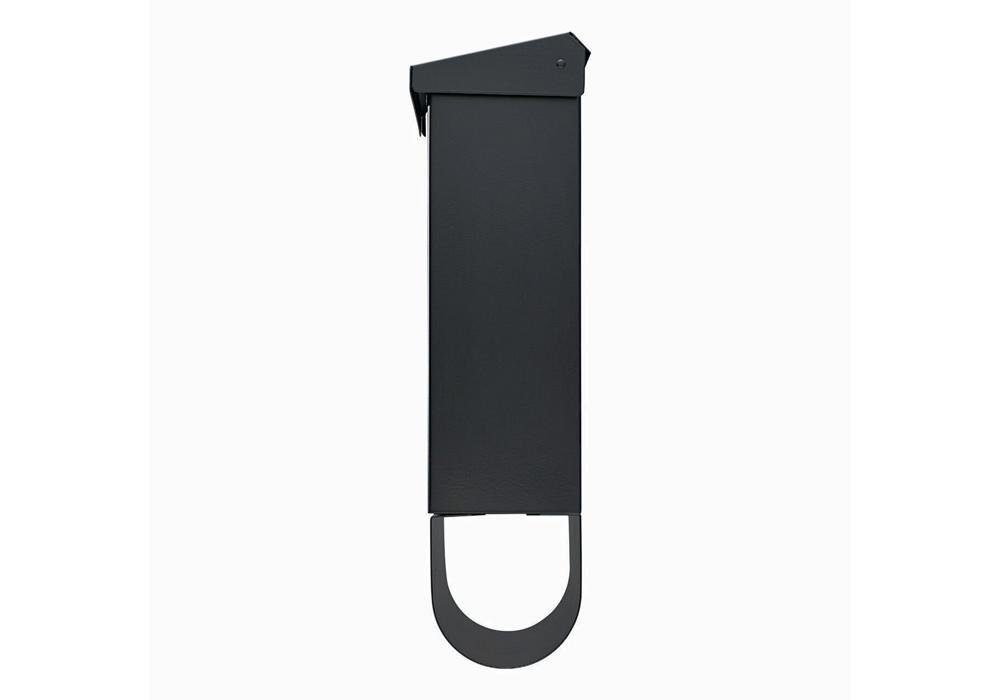 Burg Wächter Briefkasten Briefkastenset LONDON H420xB377xT115mm Stahl verzinkt mattschwarz Edelstahltür Einwurf-B332xH31mm