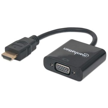 IC INTRACOM Konverter Manhattan HDMI -> VGA St/Bu schwarz Polybag HDMI-Kabel