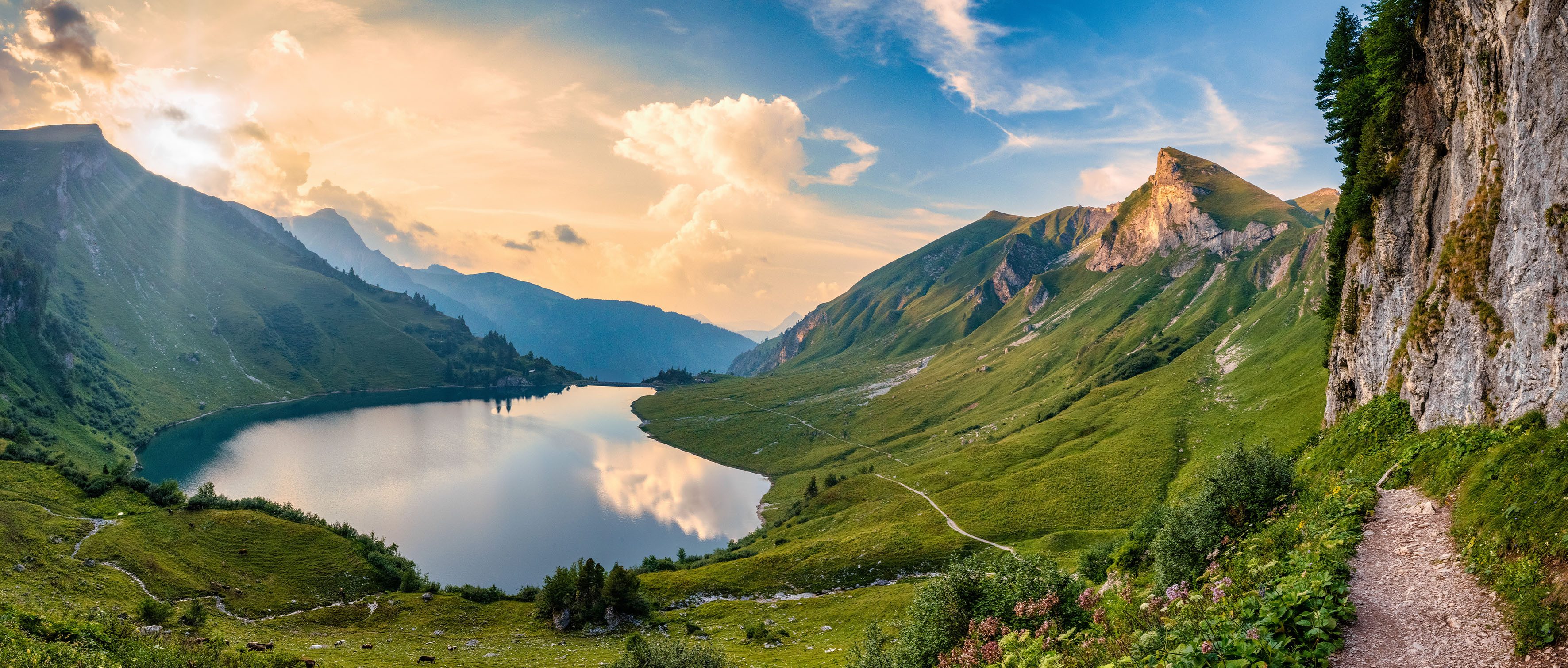 Bönninghoff Leinwandbild, Berge, Landschaft, Natur, See, Seebilder (1 St) günstig online kaufen