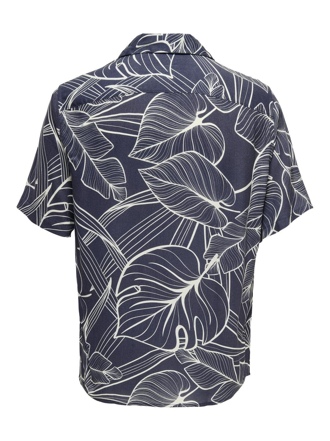 ONLY & SONS Kurzarmhemd mit Resort Kragen lässig und bequem ONSPALO LIFE AO günstig online kaufen