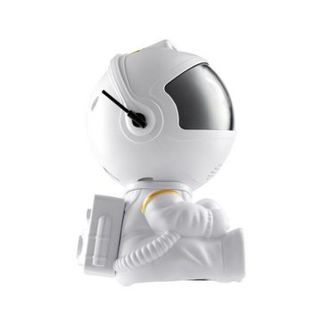 XO Diaprojektor Projektor LED Astronaut Stern und Galaxie Weiß Fernbedienung USB-Kabel
