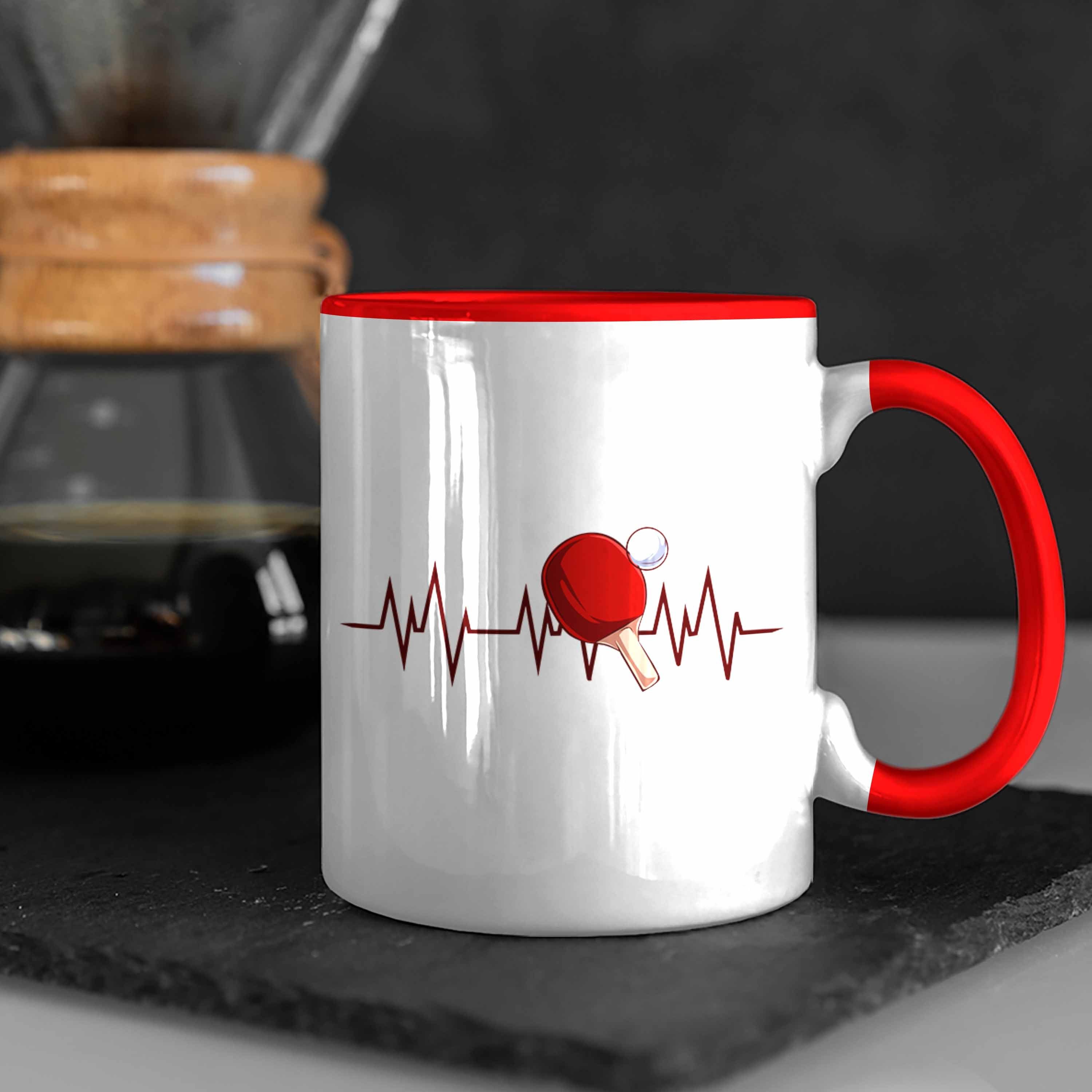 Tischtennisspieler ideale Geschenk Das Trendation Lustige - Rot für Tischtennis-Tasse Tasse