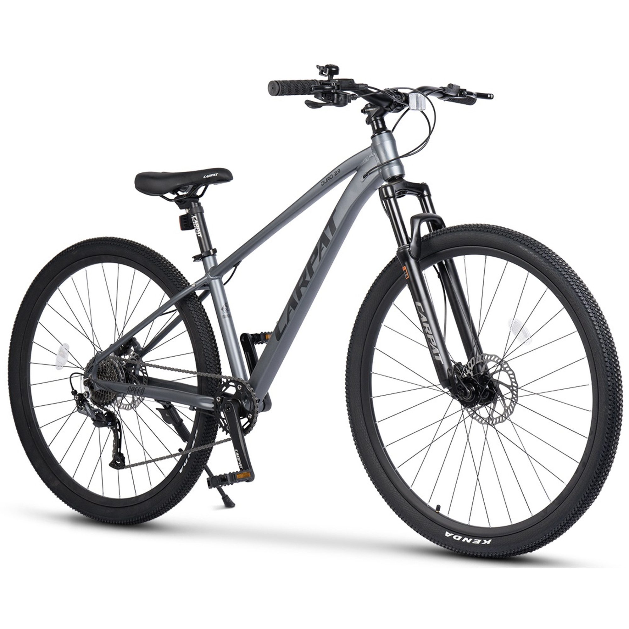 CARPAT SPORT Mountainbike 29 Zoll Fahrrad für Herren Damen Jungen, 27 Gang Shimano Altus Schaltwerk, Kettenschaltung, Aluminium Rahmen, Jugendfahrrad MTB Все бренды Schnellverschlusssystem
