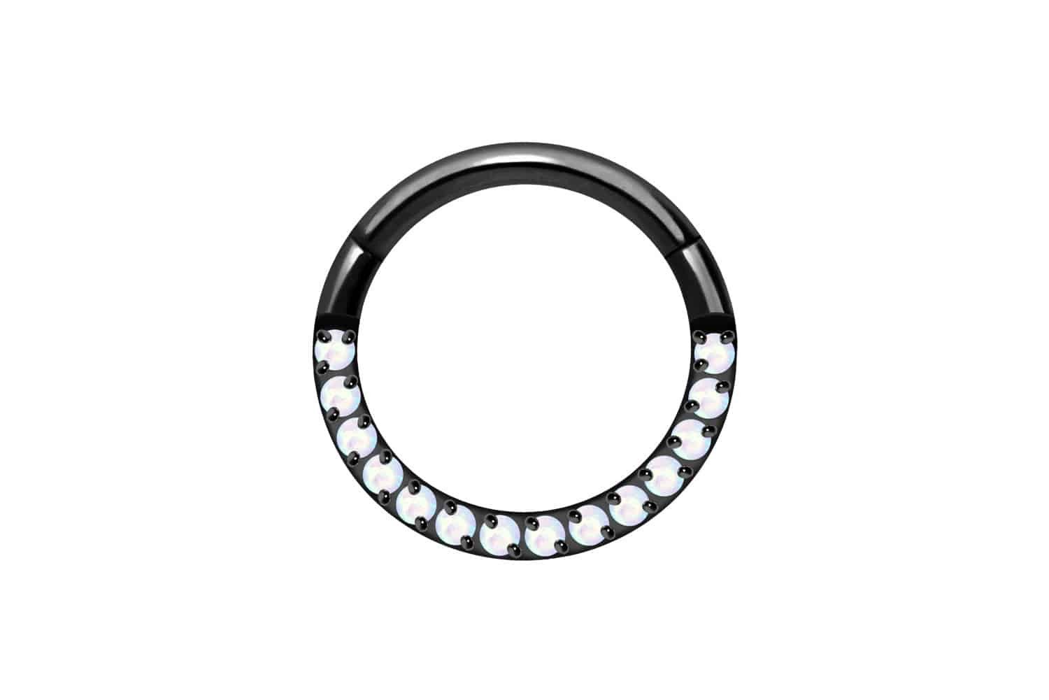 Schwarz - Opalfarbe: Weiß