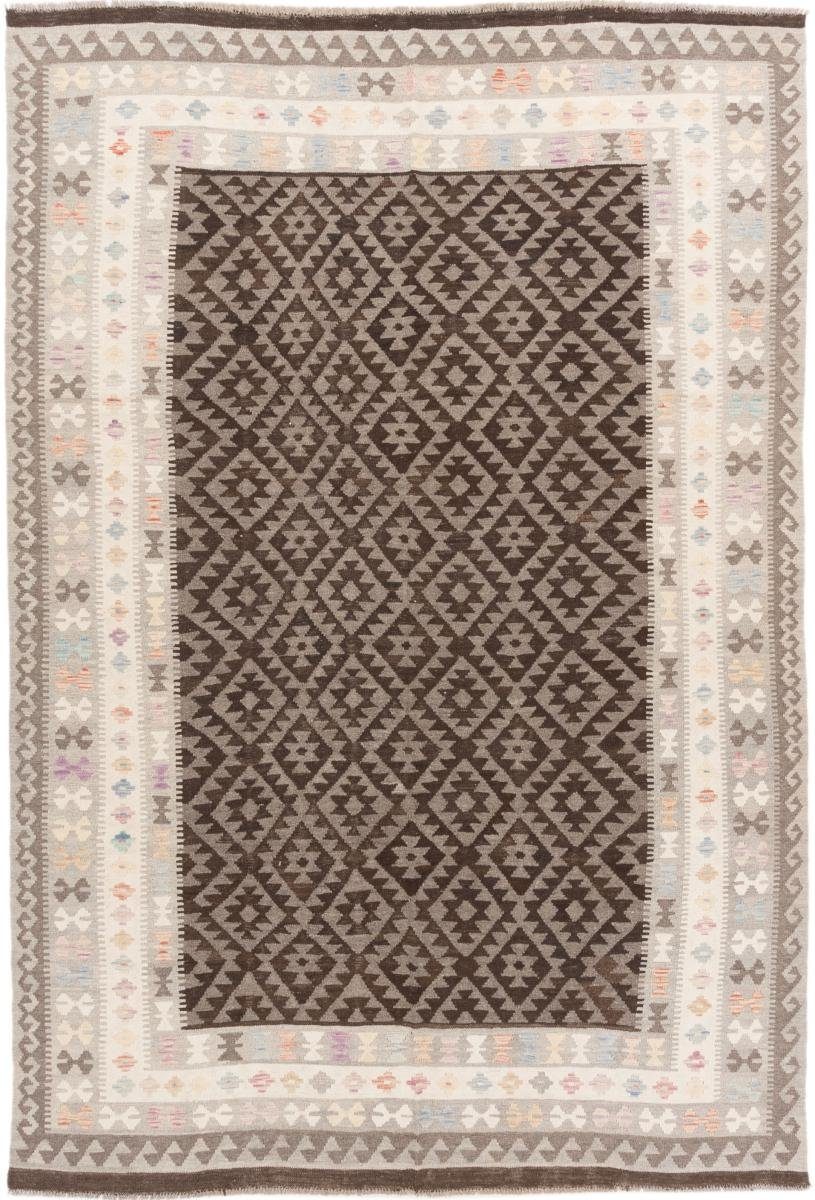 Orientteppich Kelim Afghan 205x300 Handgewebter Orientteppich, Nain Trading, rechteckig, Höhe: 3 mm