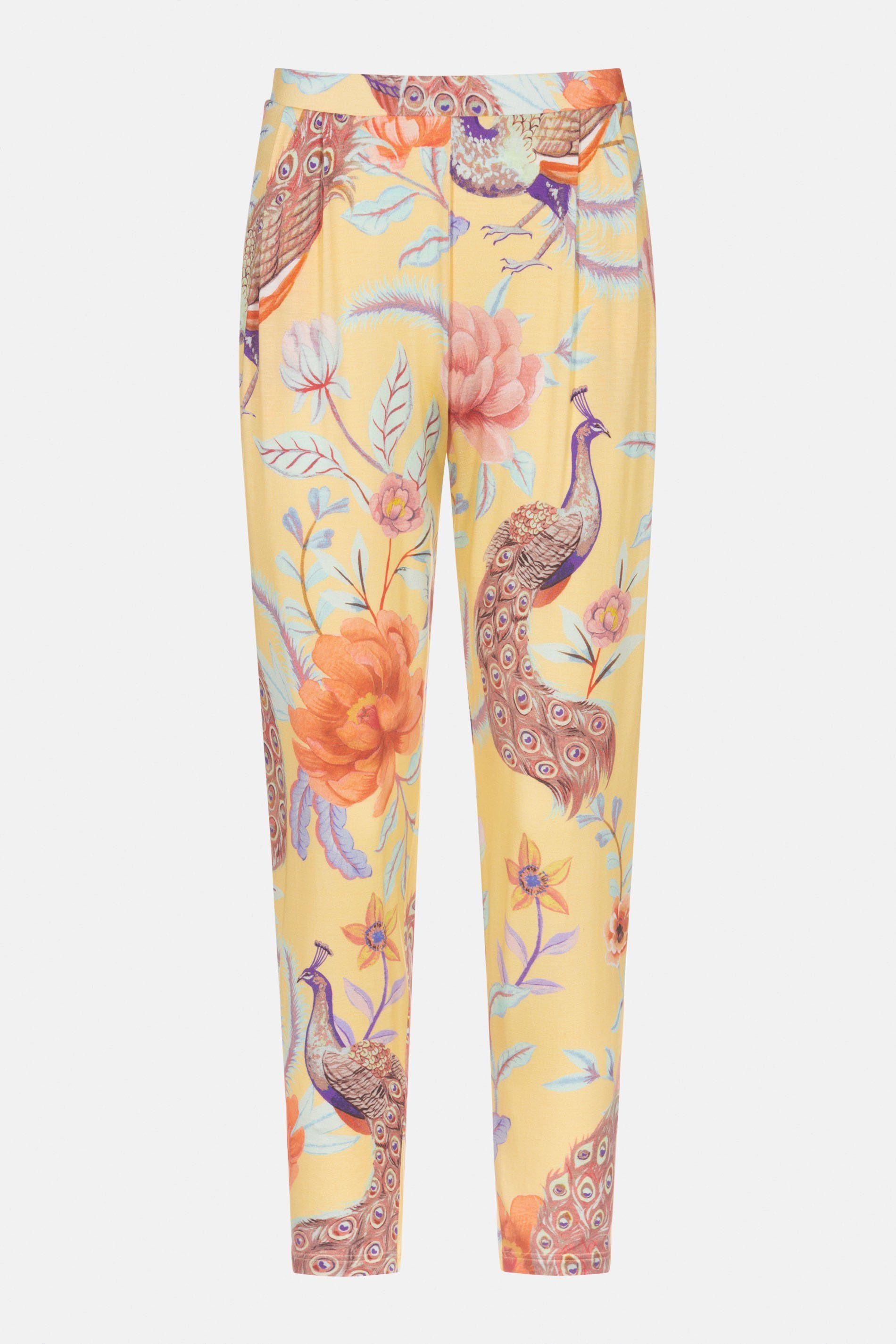 Mey Schlafhose Damen Serie Naela Paradiesischer Pfauenprint (1-tlg)