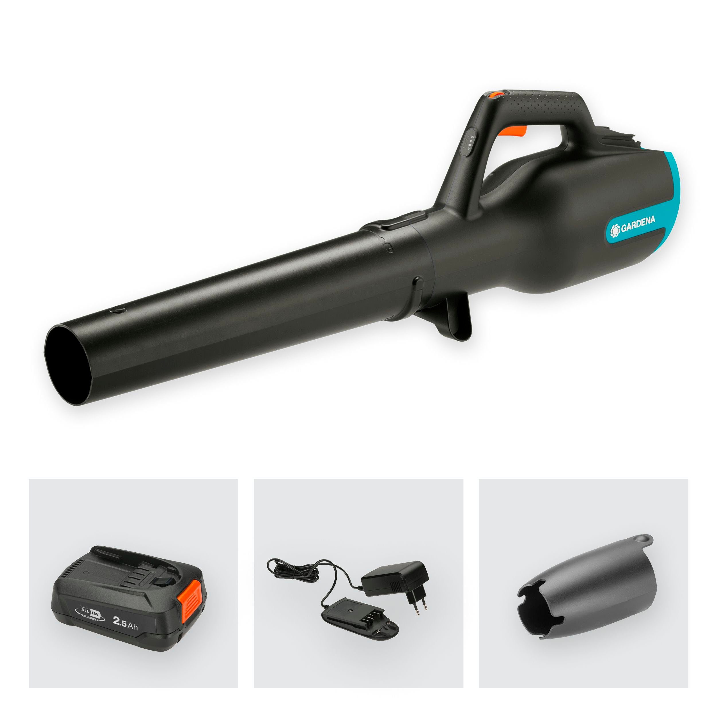 GARDENA Akku-Laubbläser PowerJet 18V P4A Ready-To-Use, 14890-20, (Set, inkl günstig online kaufen
