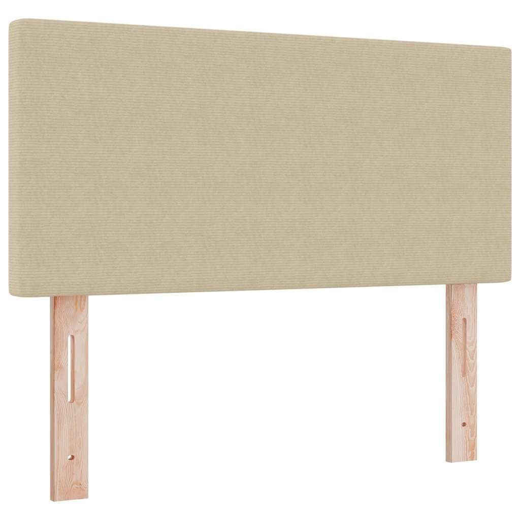 vidaXL Kopfteil Kopfteil mit Kopfteil Hellgrün-Grau 80 cm Rippstoff, (1 St)