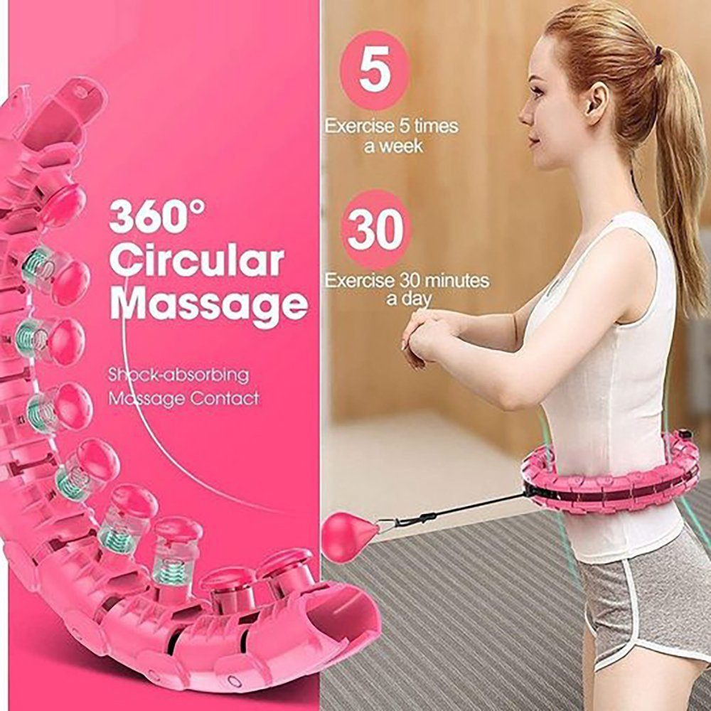 Gewichtsabnahme zur Segmente Massage, fällt Nicht Smart Fitness und verstellbare DOPWii für Hula-Ring, Erwachsene Größe Hula-Hoop-Reifen 24