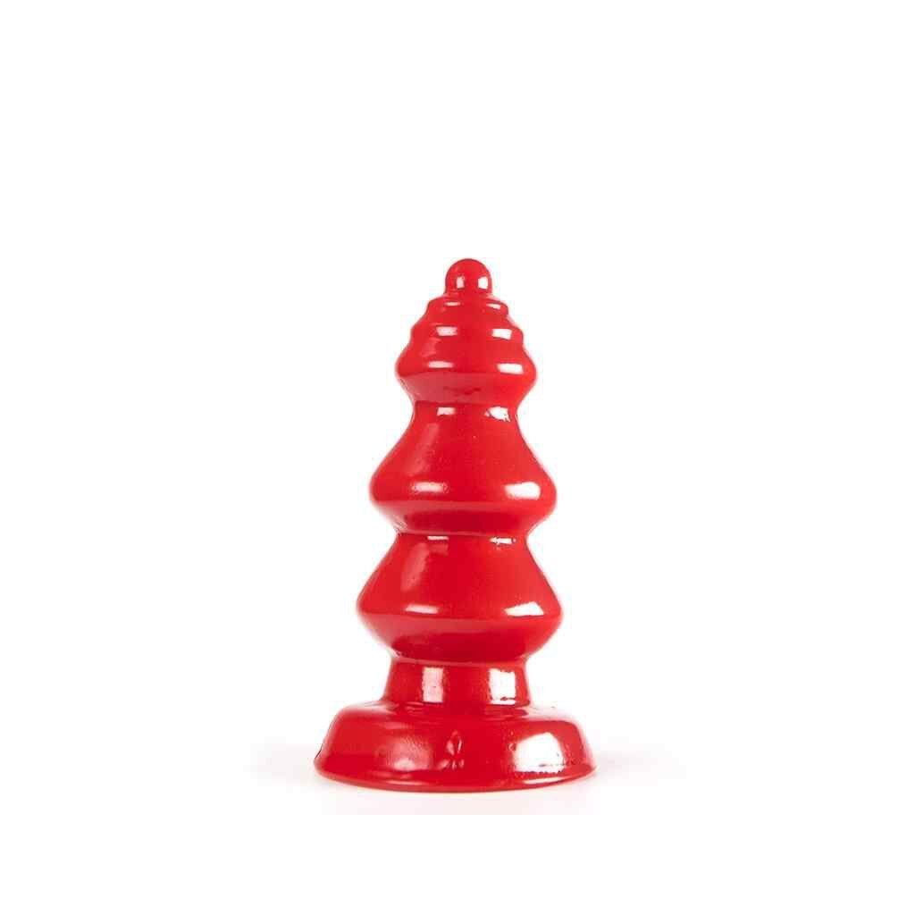 Stimulationsrillen - Chikubi mit ZiZi Analplug - ZiZi 3,5 cm, Red