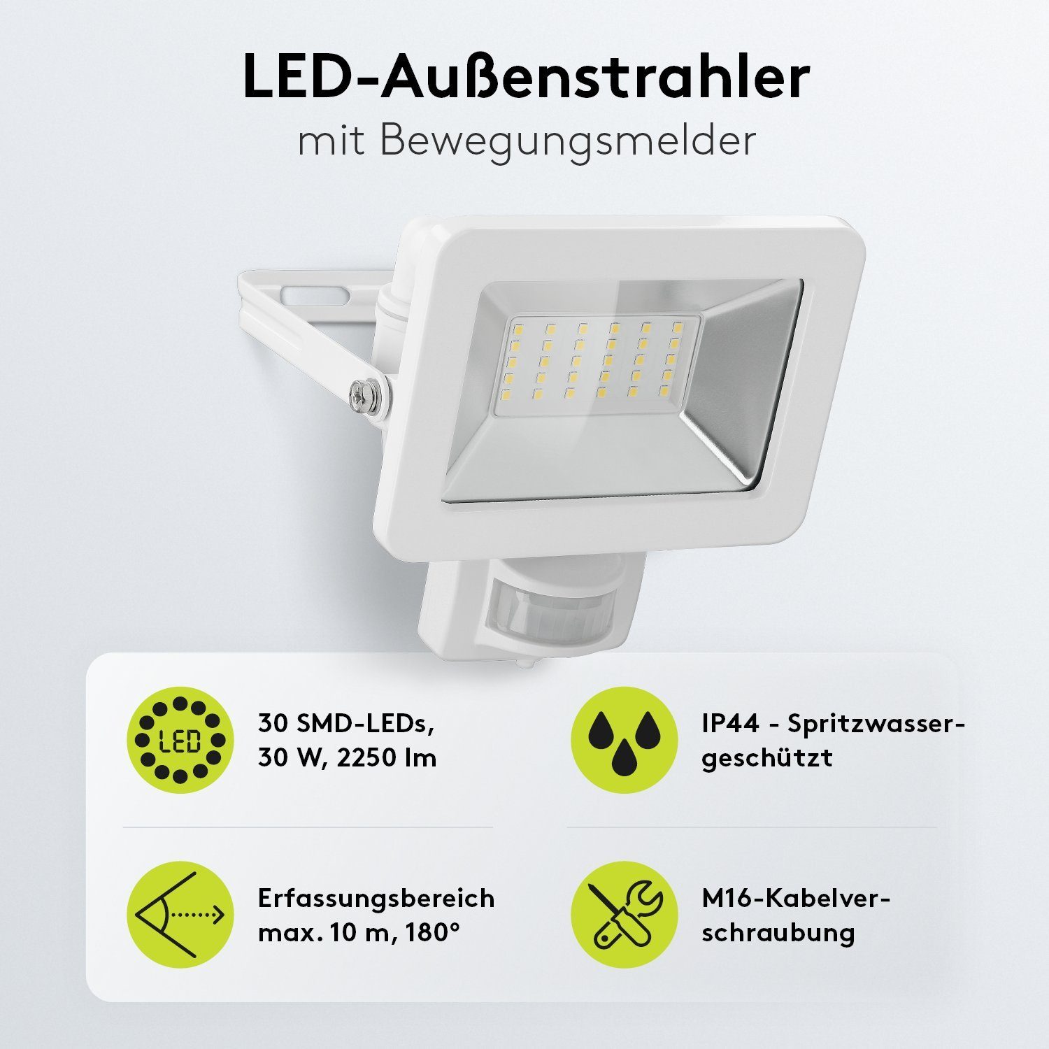 Goobay LED Flutlichtstrahler LED Außenstrahler mit günstig online kaufen