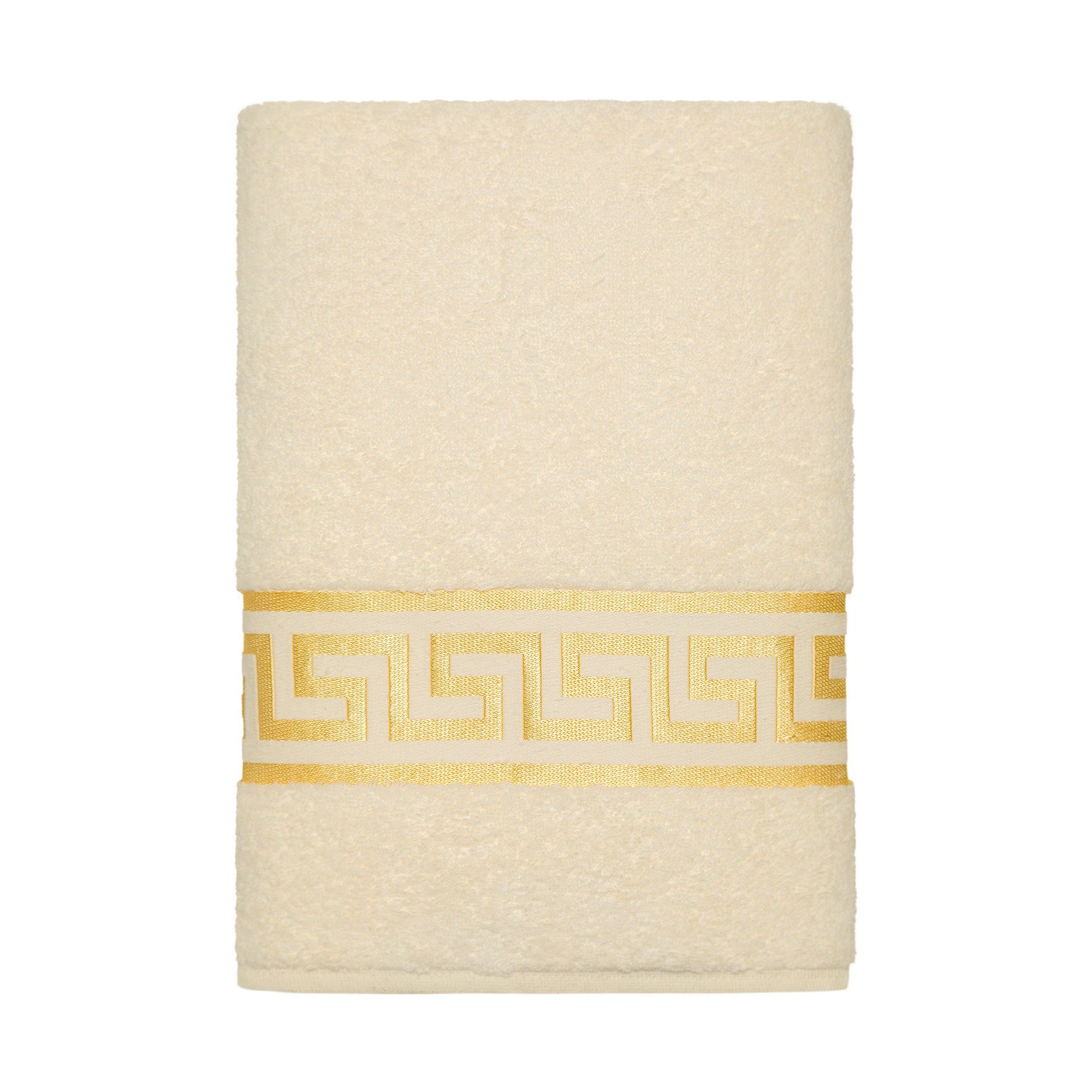 BELLE ARTI Handtücher Luxus Mäander Gästetücher Badetücher Duschtücher Saunatücher in Set (1-St), schwarz, weiss, beige, rot, gold, 100% Baumwolle, Frottee, eingestickt mehr