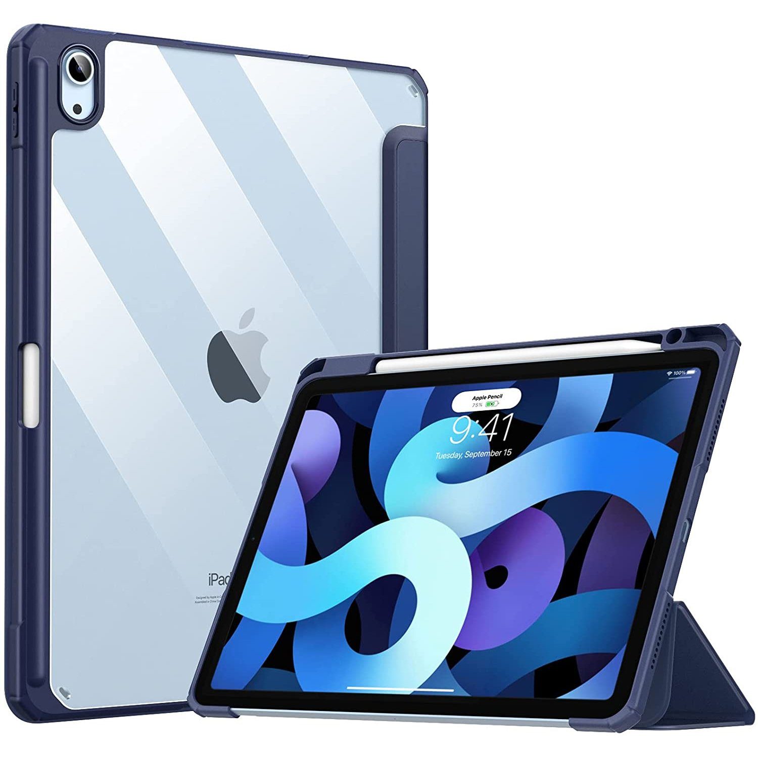 zggzerg Tablet-Hülle Hülle Kompatibel mit iPad Air 5 2022 10,9 Zoll, Mit  Stifthalter 28 cm (11 Zoll)
