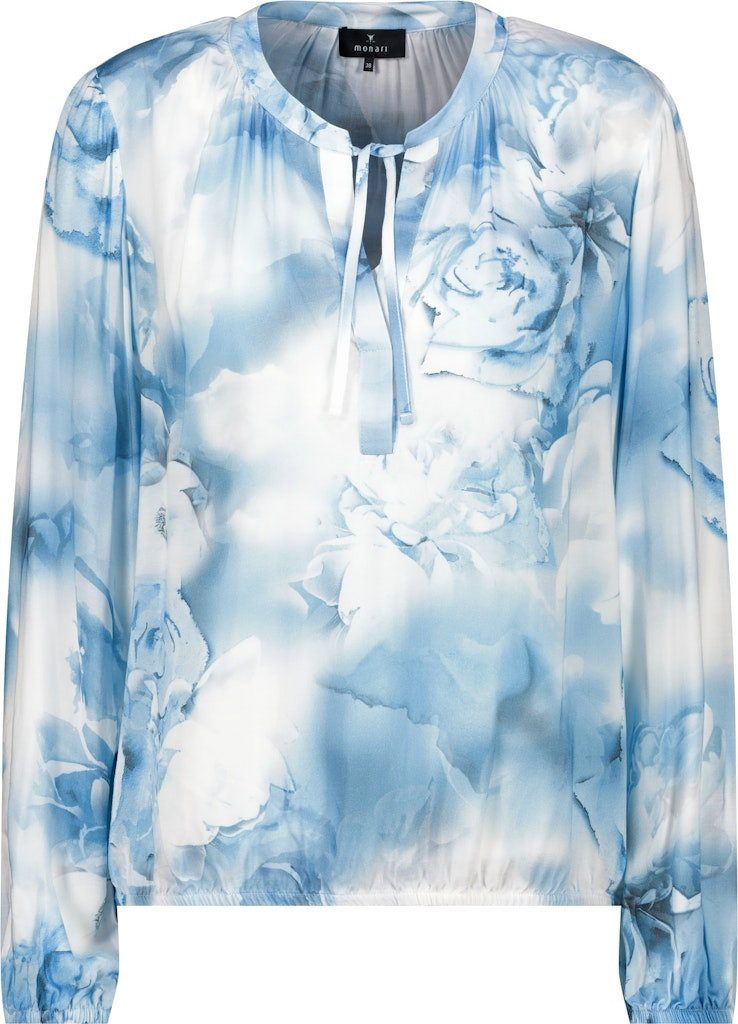 Blusenshirt Bluse mit Blumenmuster spring water gemustert