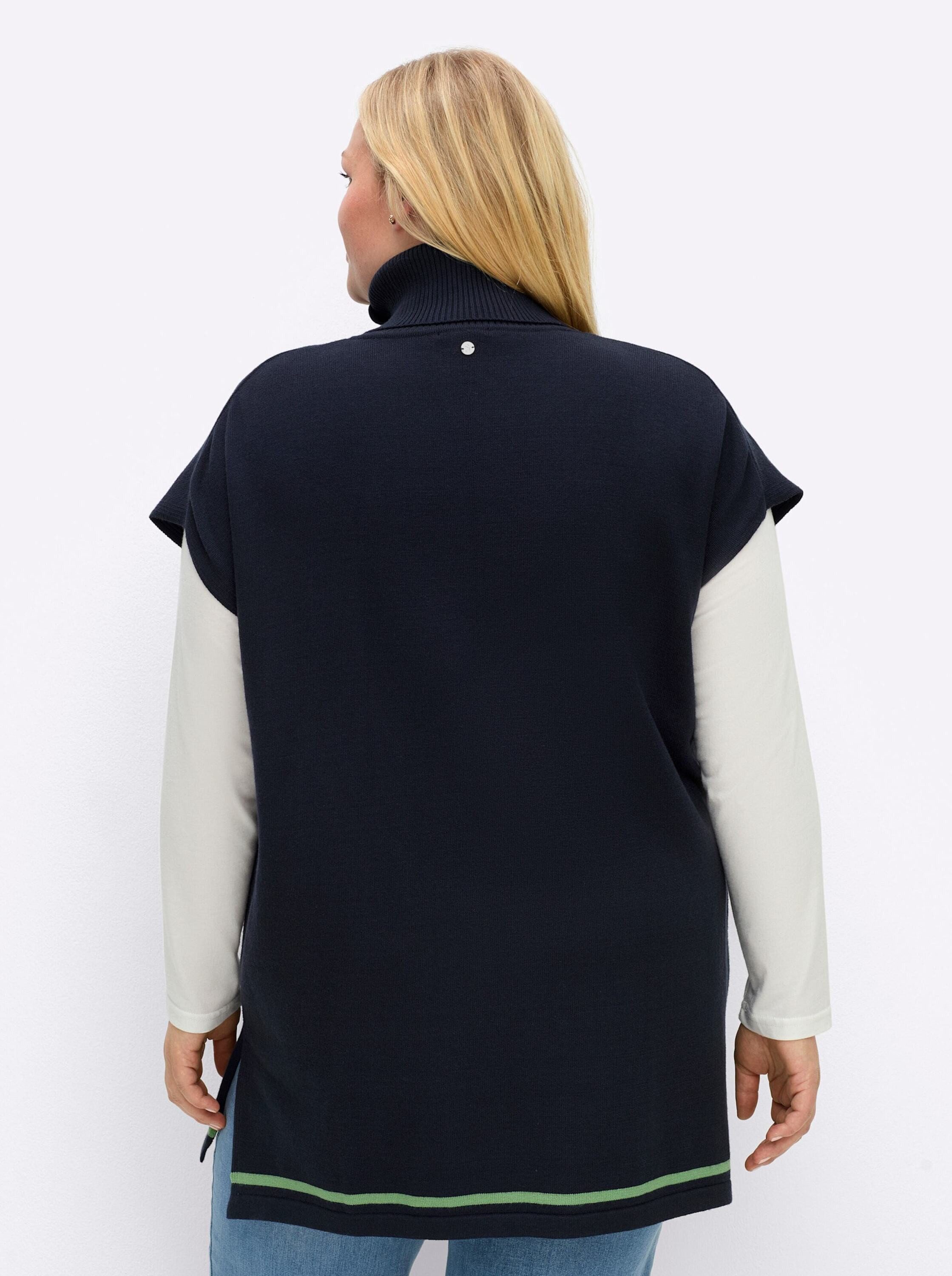 Sheego Pullunder Pullunder Überschnittener Arm Jersey günstig online kaufen