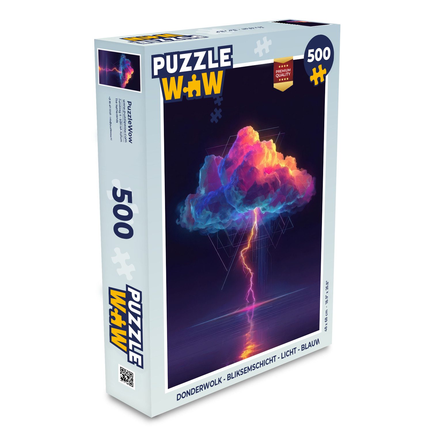 Puzzle Gewitterwolke - Blitzschlag - Licht - Blau