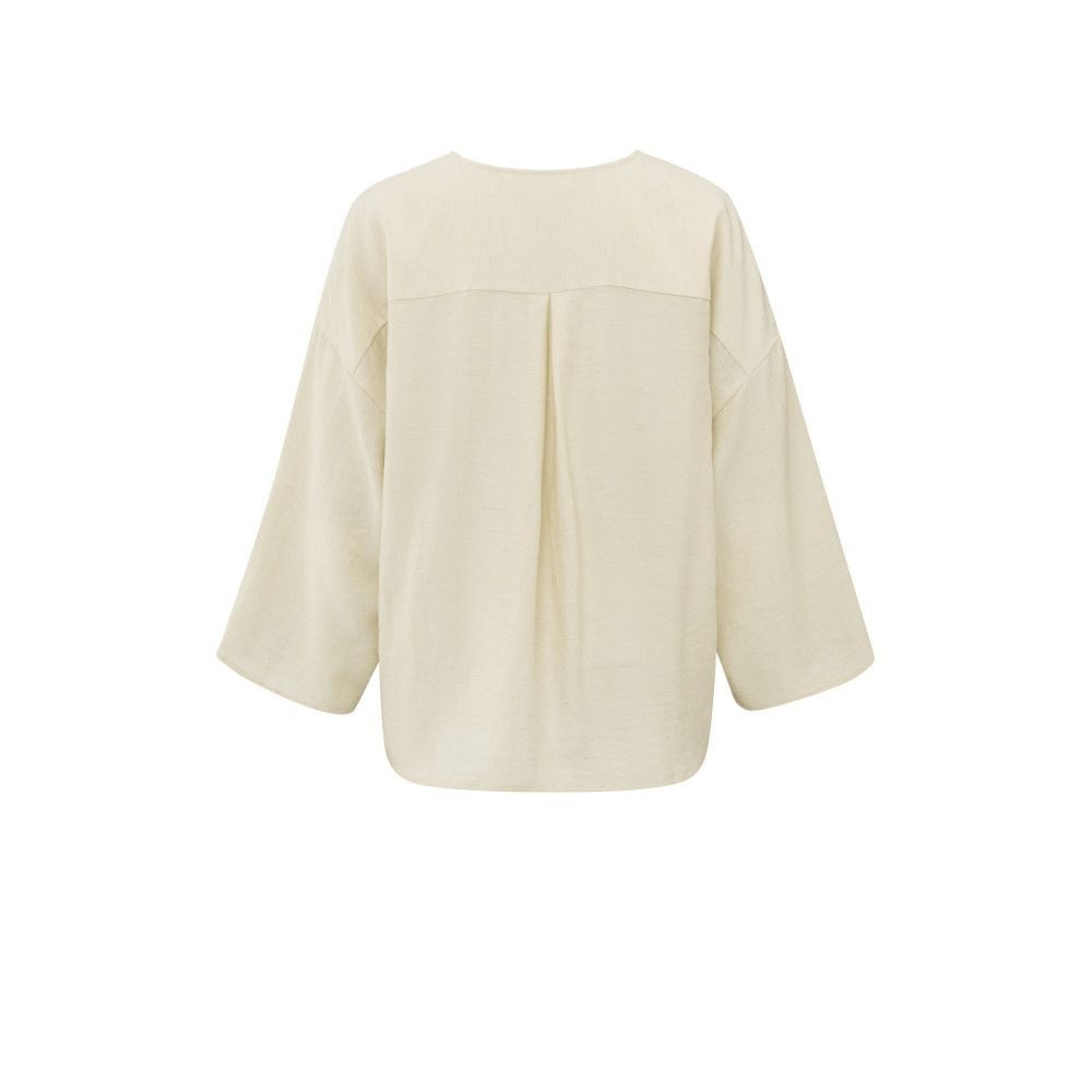 YAYA Shirtbluse Fließende Bluse mit V-Ausschnitt günstig online kaufen